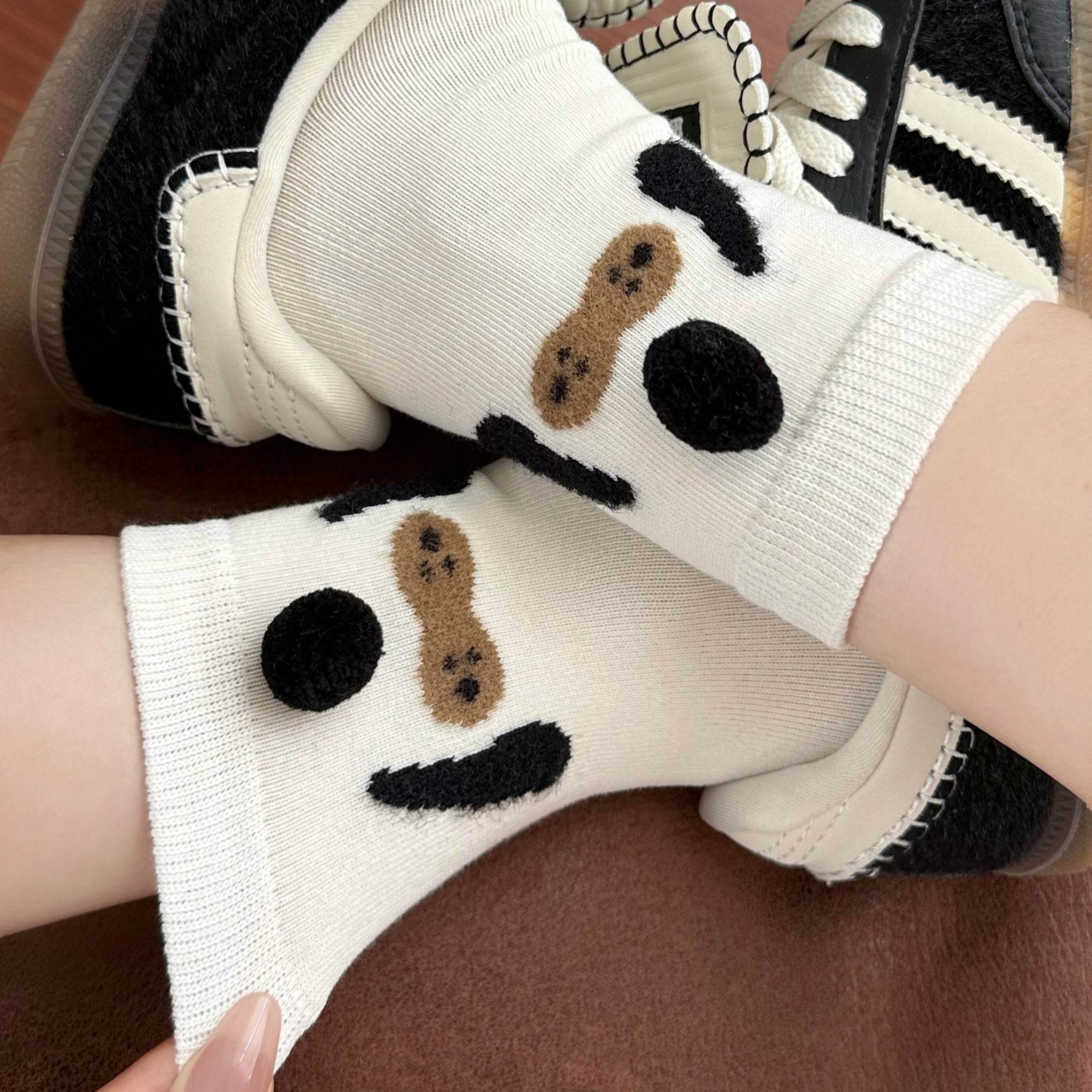 Women's Cute 3D Pom Pom Pet Socks - Single Pair