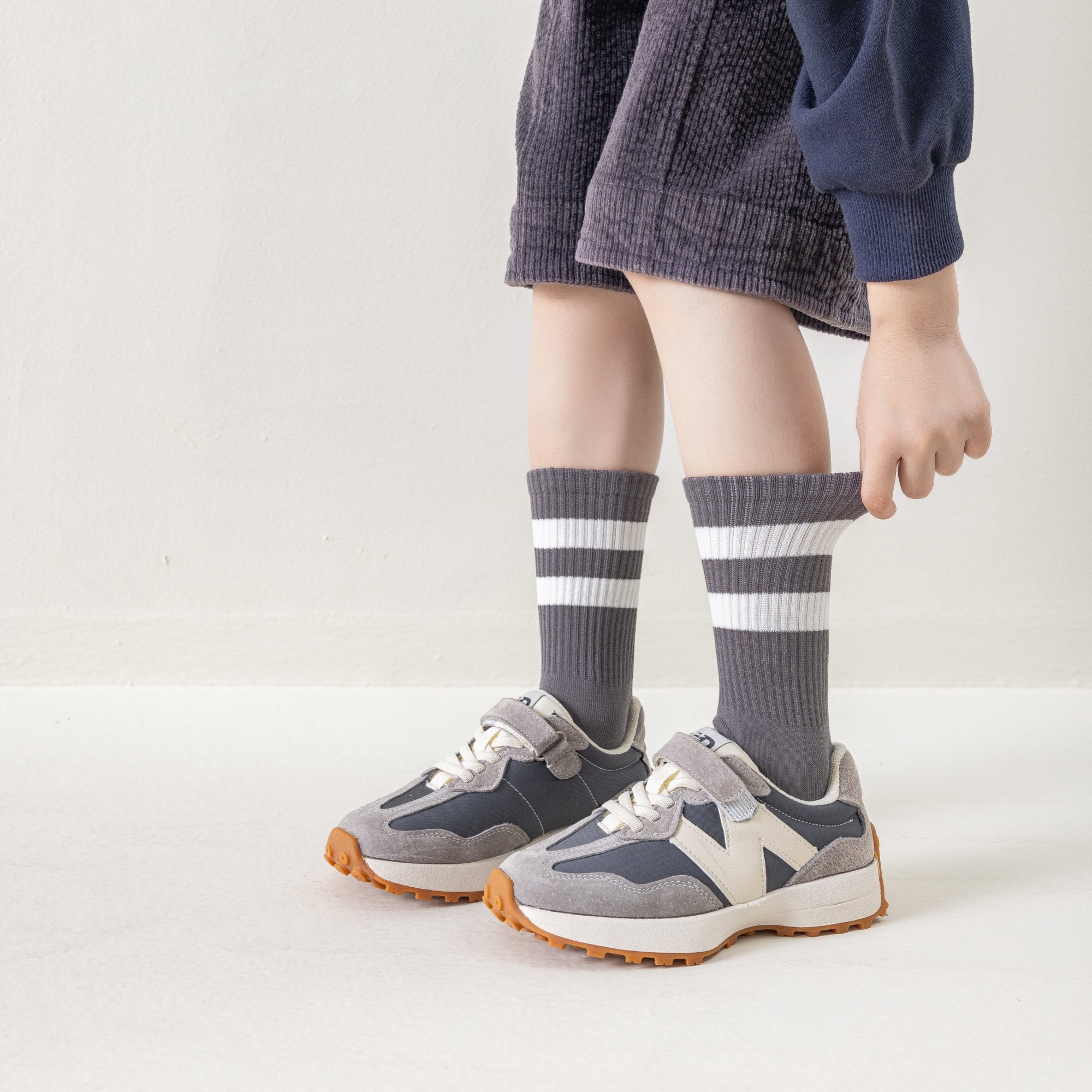Kid's Heathered Varsity Socks - 4 Pairs