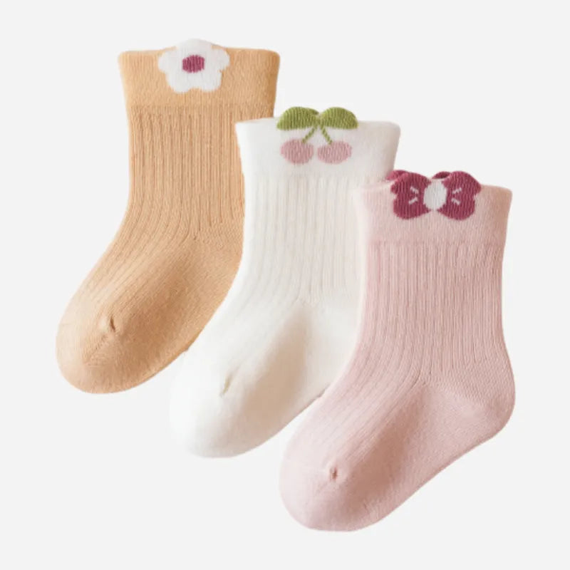 Babies Garden Party Socks-3 Pairs