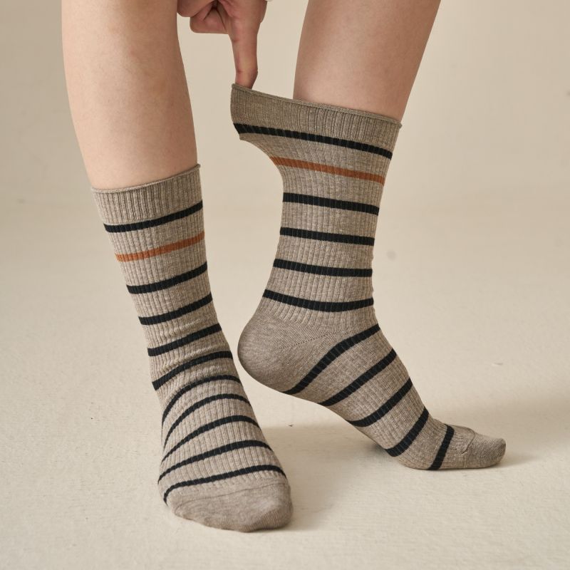 Ribbed Varsity Socks