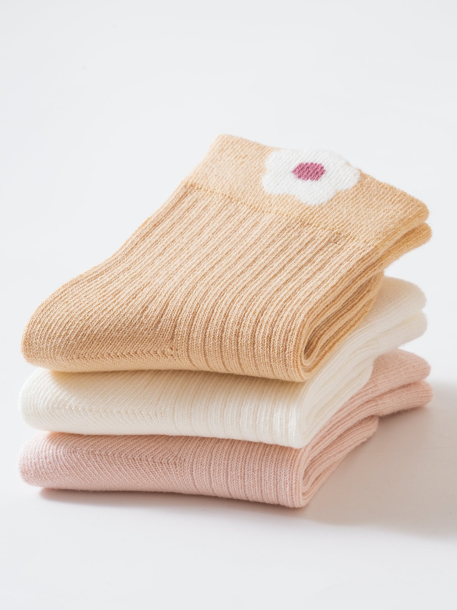 Babies' Ribbed Crew Socks-3 Pack