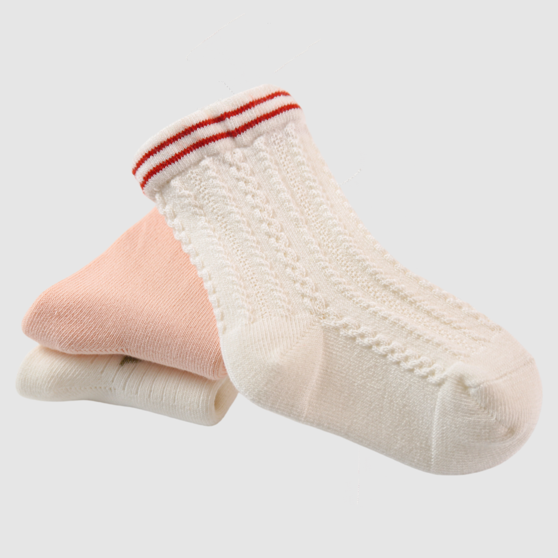 Babies' Combed Cotton Socks -5 Pack