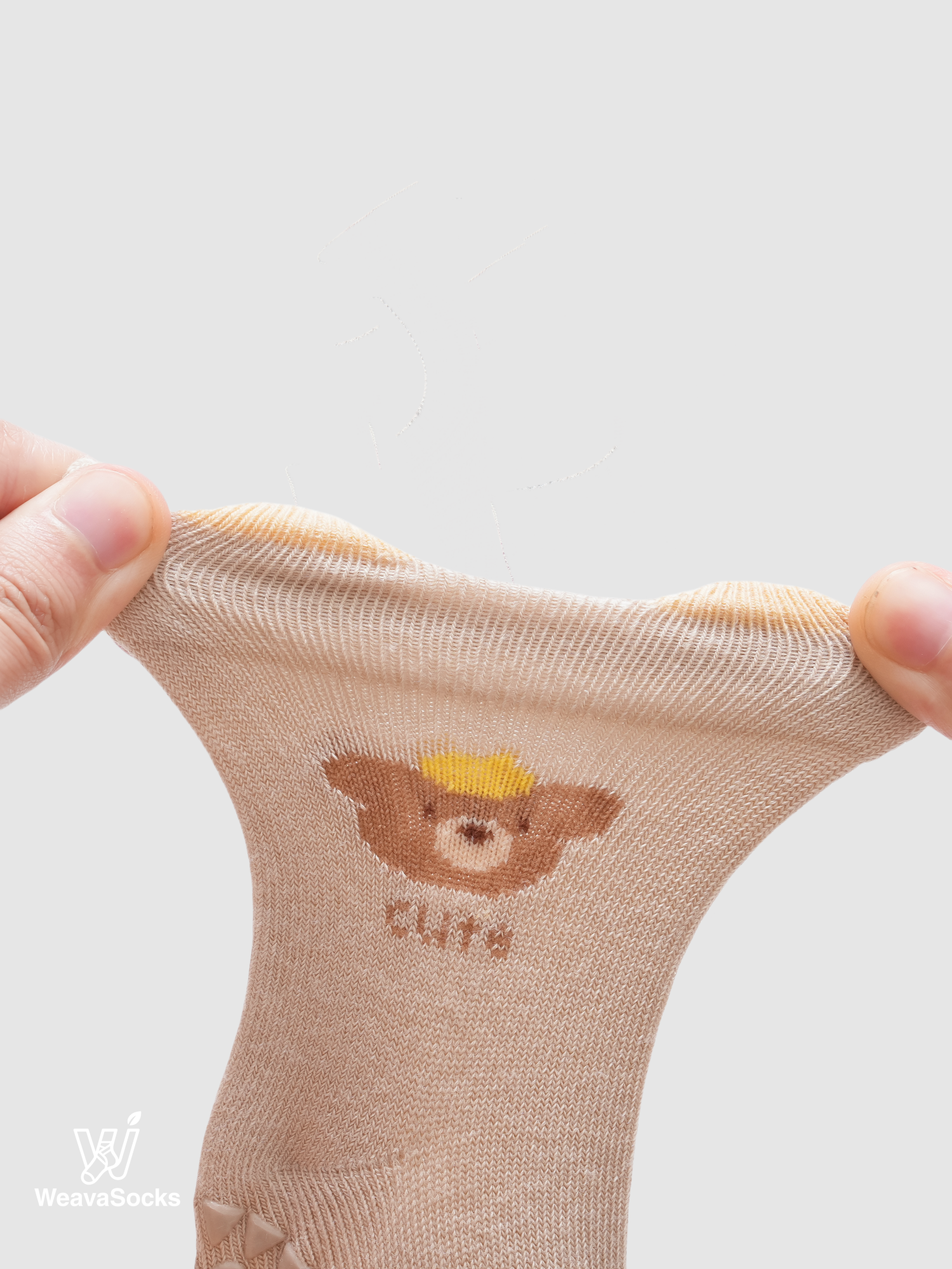 Babies' Non-Slip Ribbed Crew Socks-3 Pack