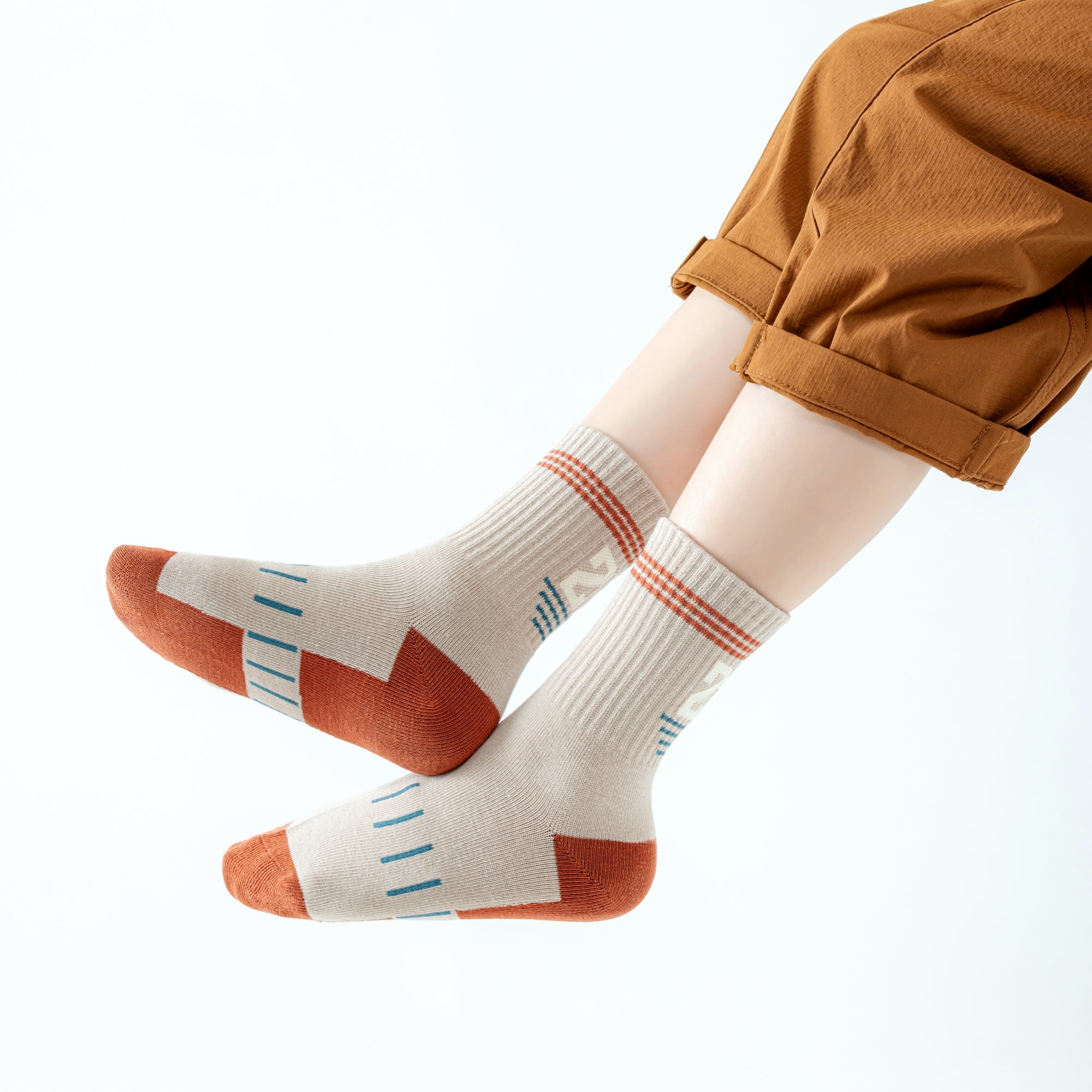 Kid's Graphic Sport Crew Socks - 5 Pairs