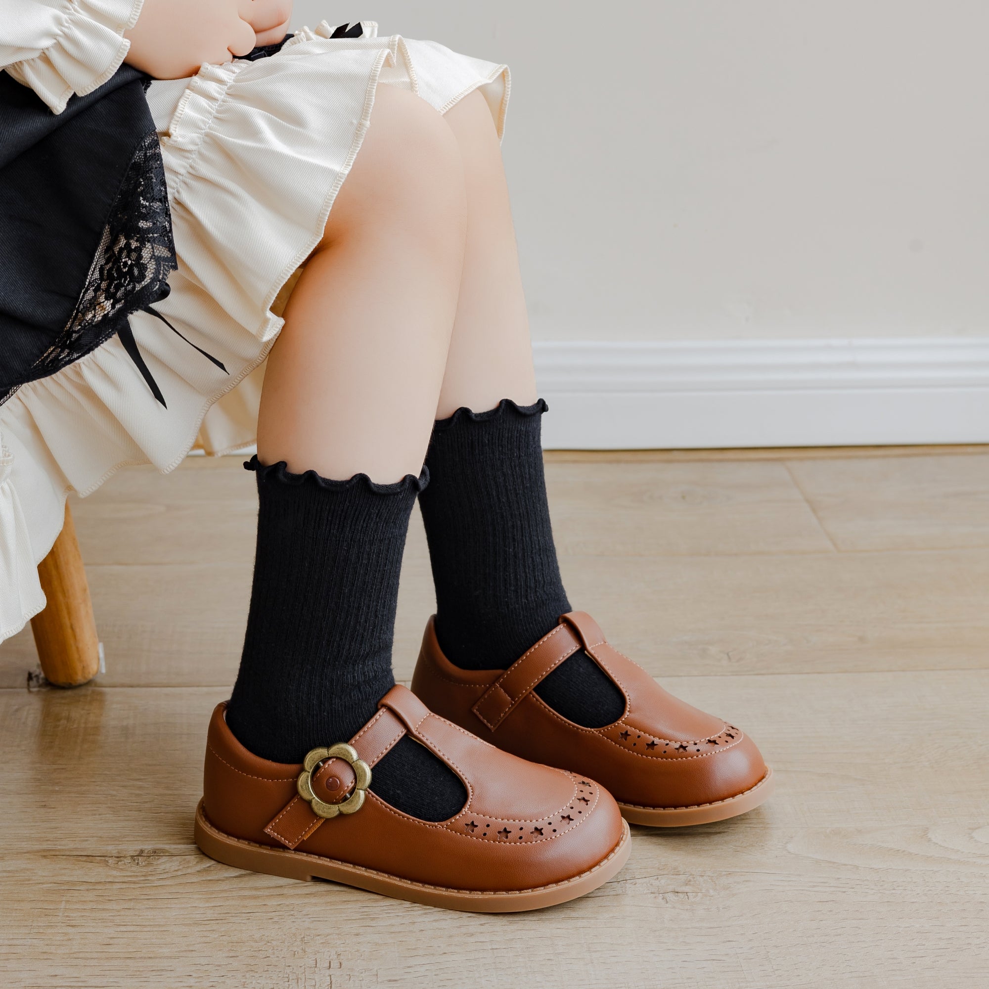 Kid's Lettuce Edge Crew Socks - 5 Pairs