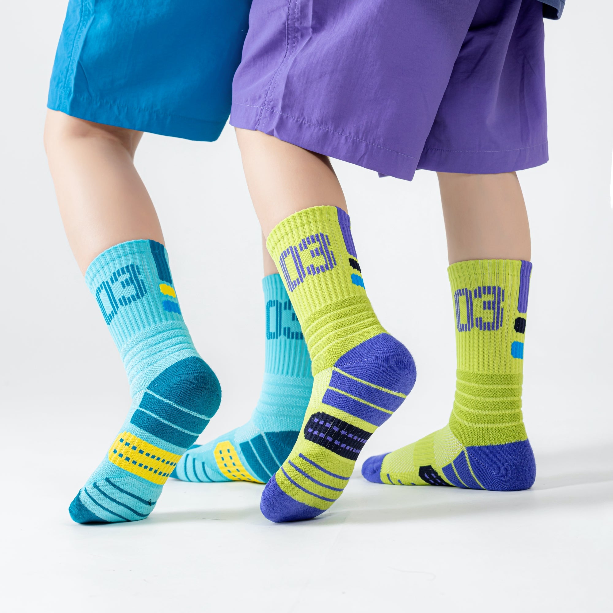 Kid's Active Performance Crew Socks - 3 Pairs