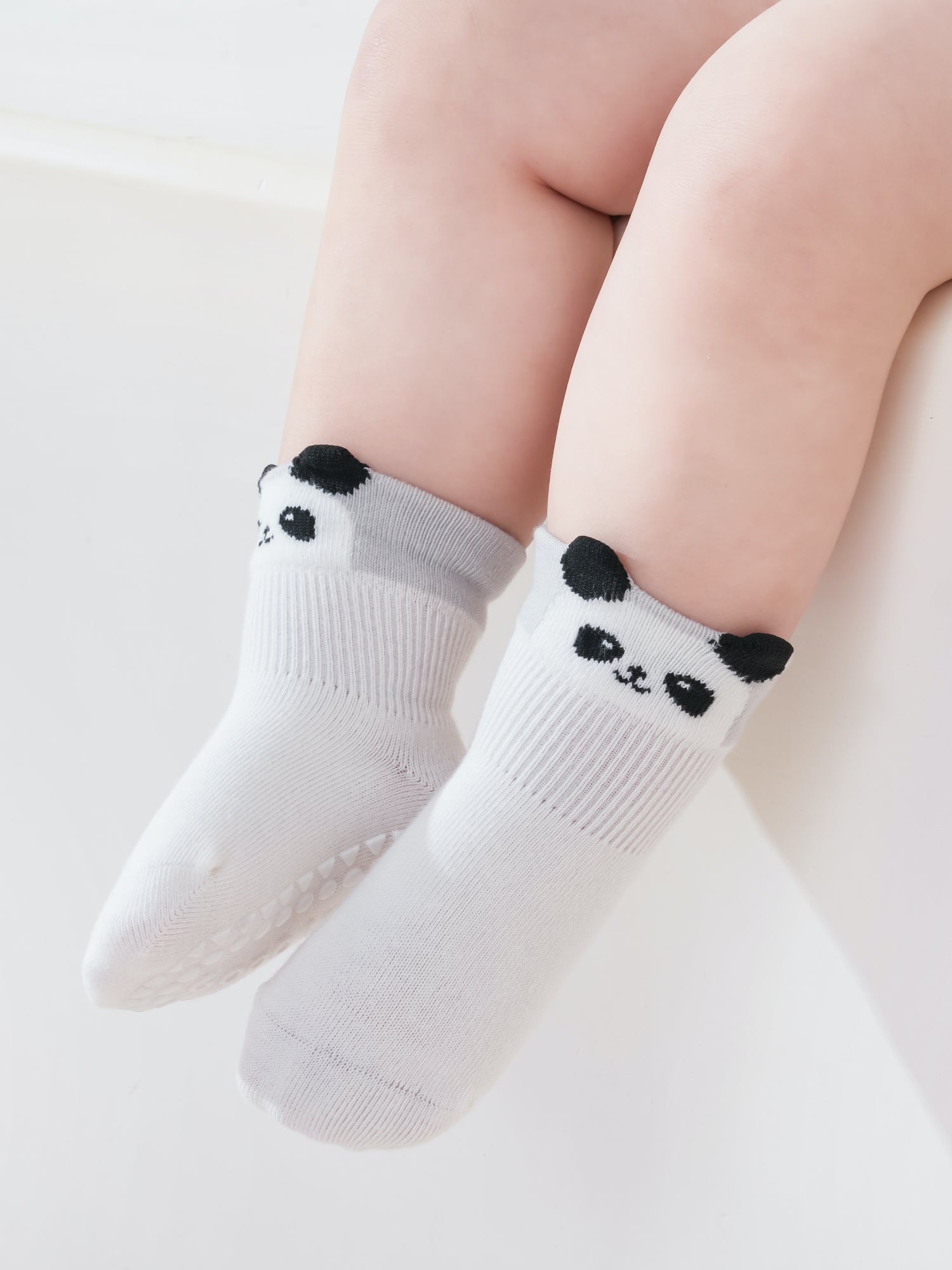 Babies' Pop-Out Pattern Grip Socks-3 Pack