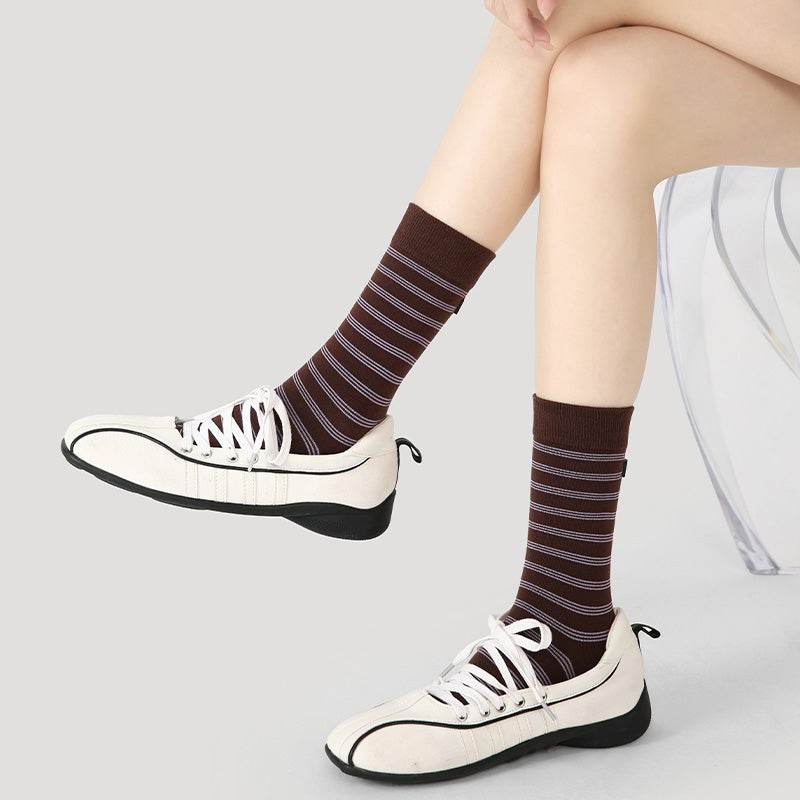 Women's Modern Preppy Crew Socks - 3 pairs