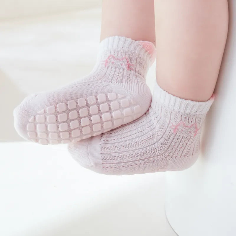 Babies Steady Grid Grip Socks-4 Pairs