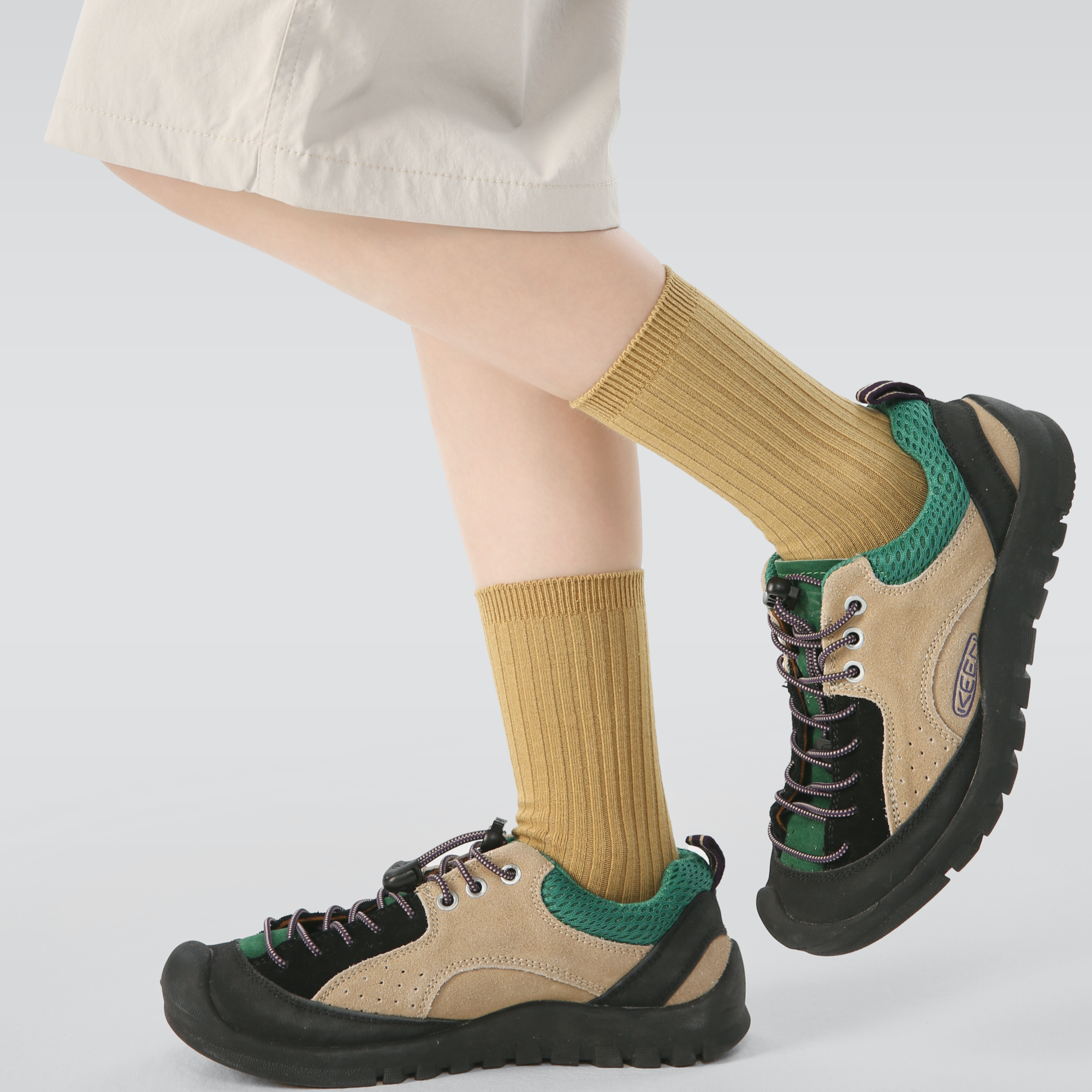 Kid's Classic Solid Color Ribbed Socks  B - 5 Pairs