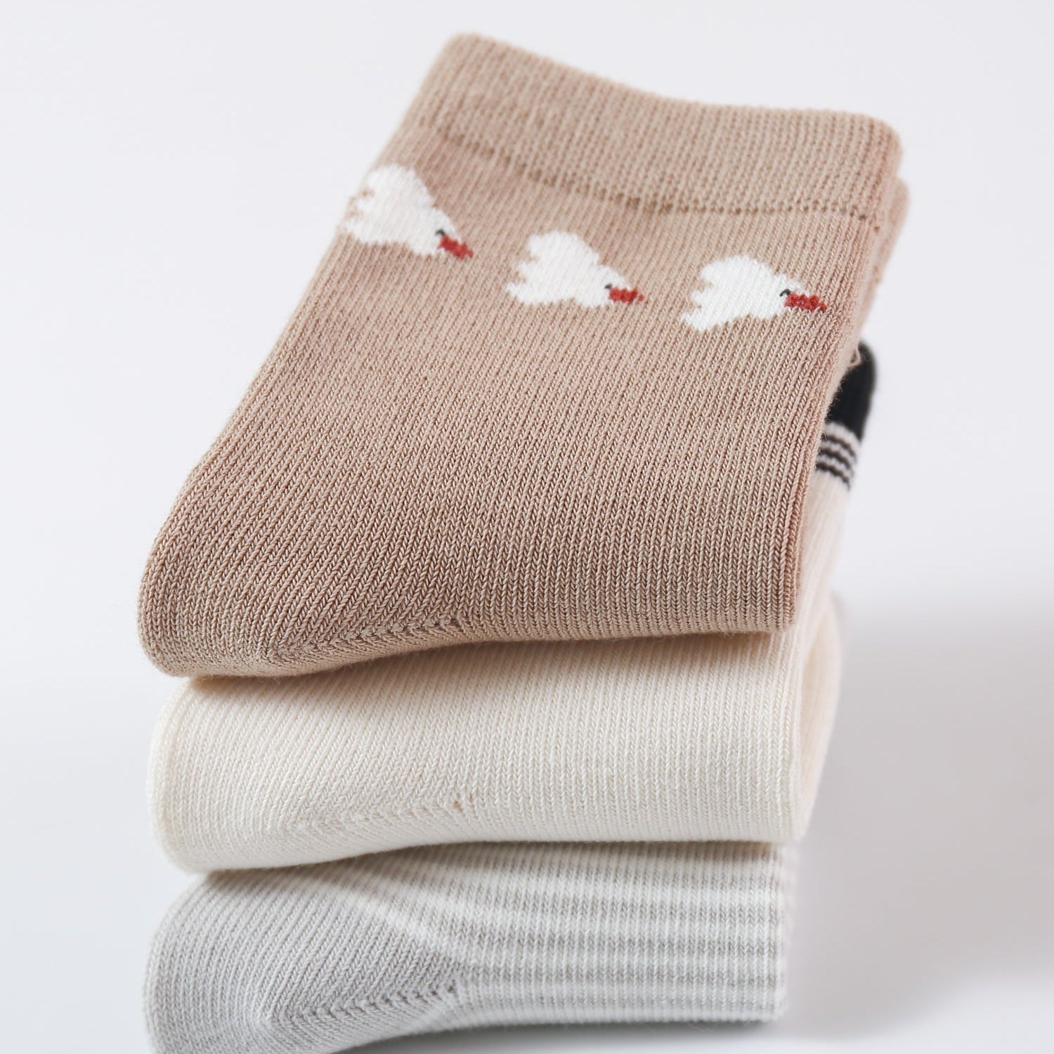 Babies' Combed Cotton Socks -5 Pack