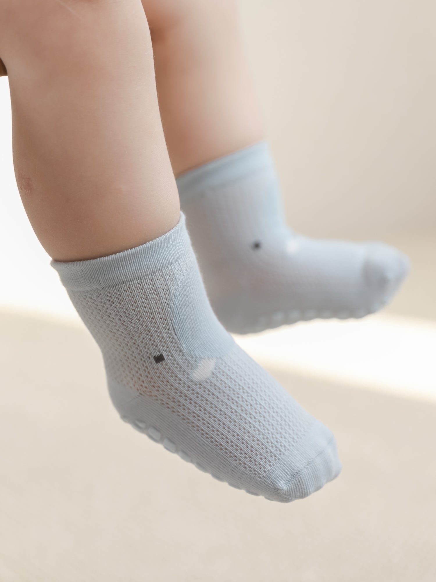 Babies' Mesh Grip Socks-3 Pack