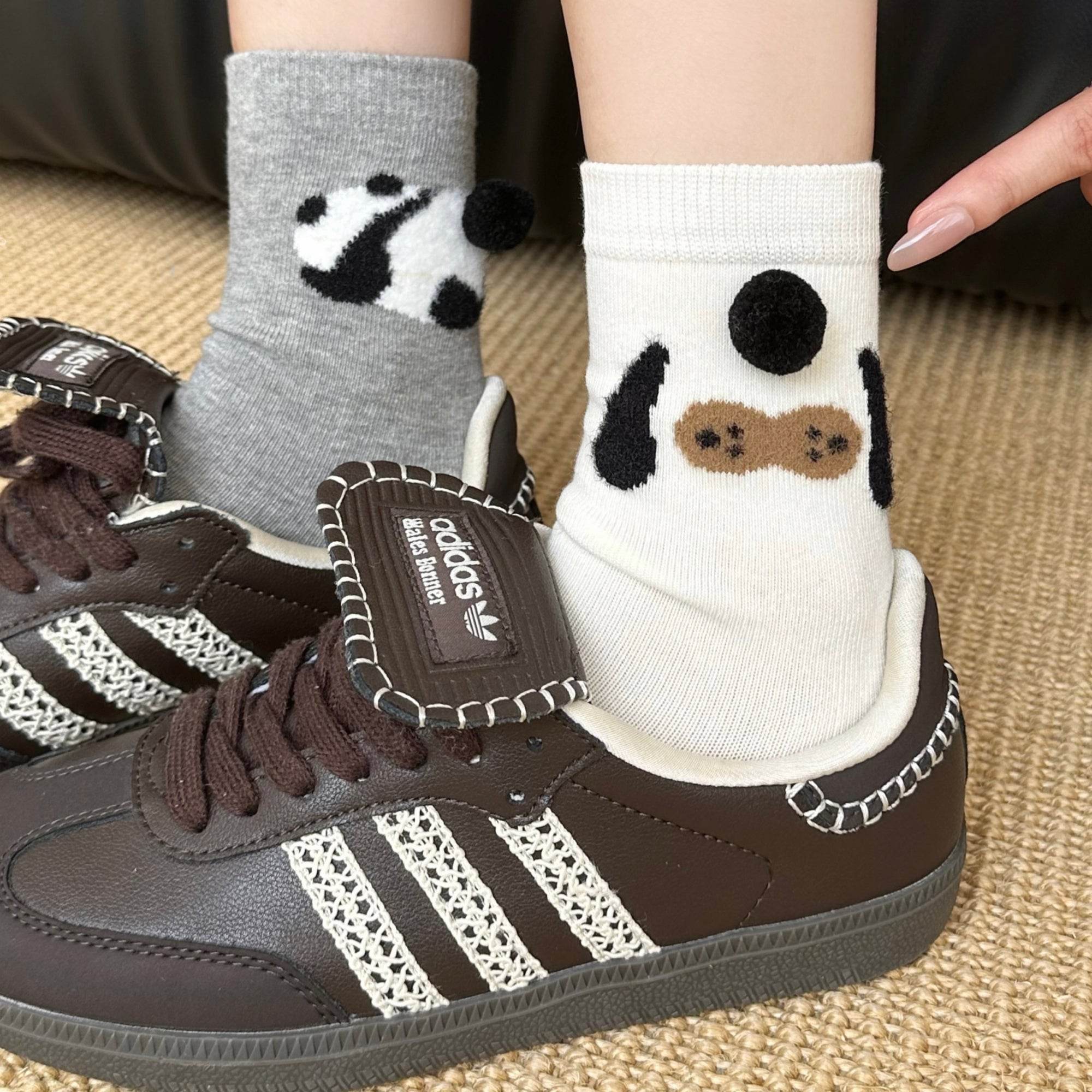 Women's Cute 3D Pom Pom Pet Socks - Single Pair