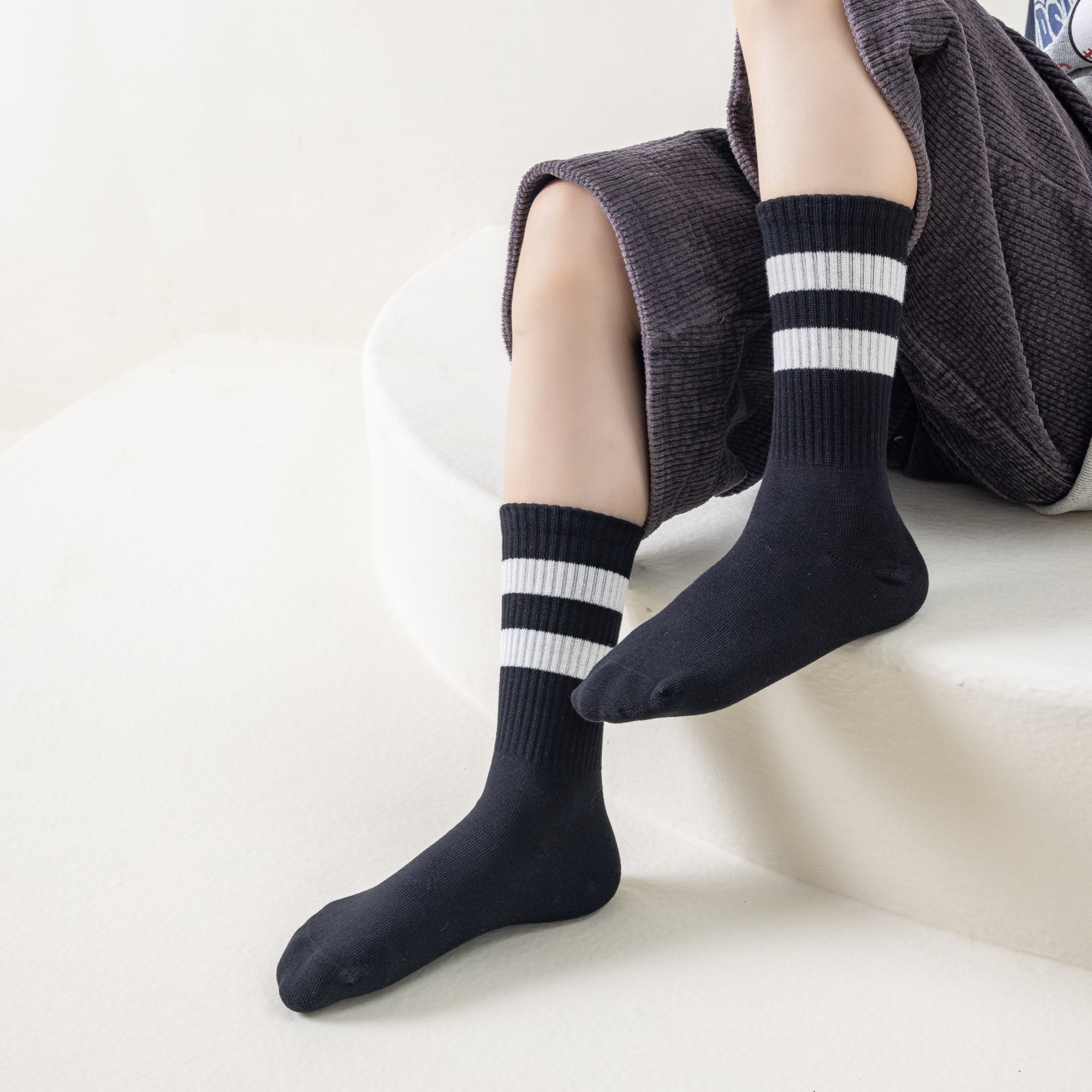 Kid's Heathered Varsity Socks - 4 Pairs