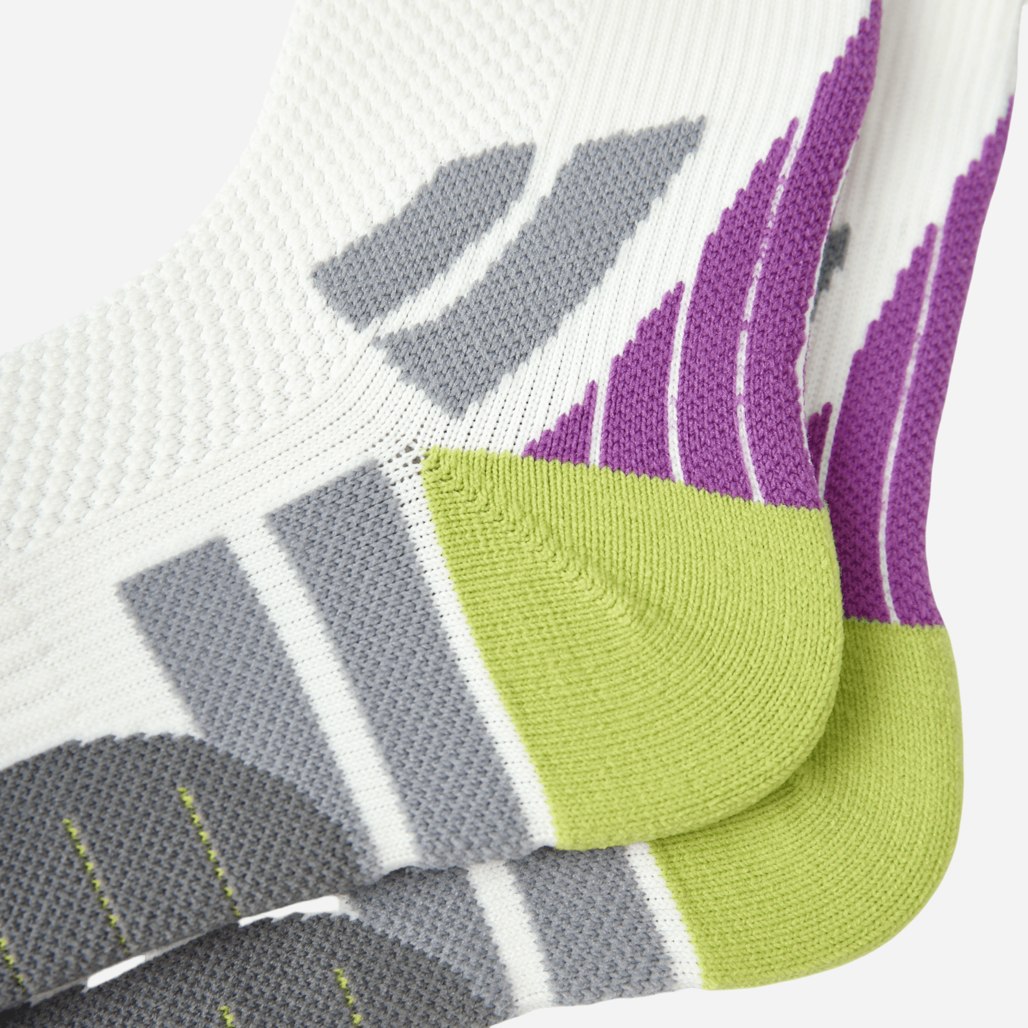 Women's Performance Knee-High Hiking Socks - White & Berry