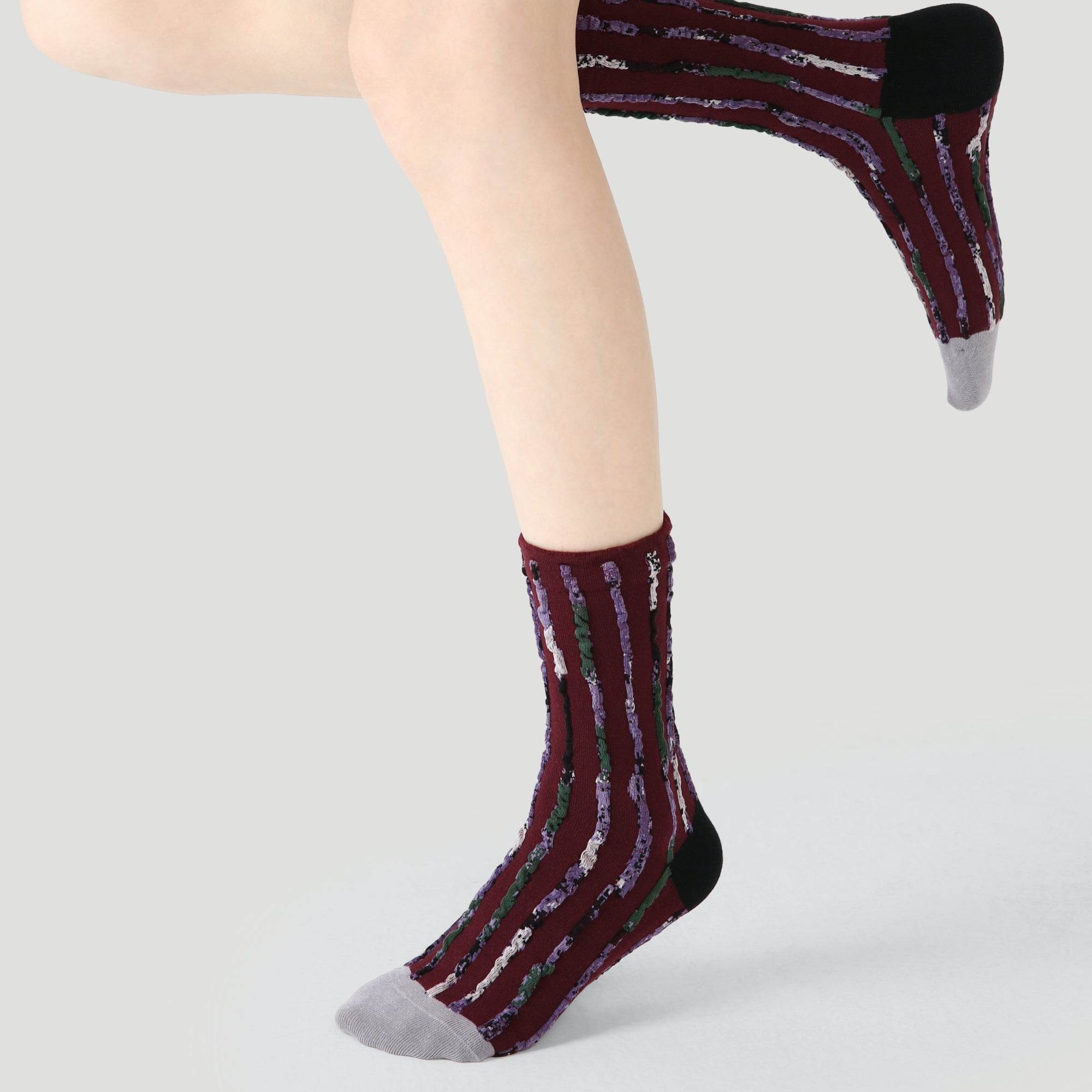 Women's Artsy Texture Crew Socks - 3 pairs