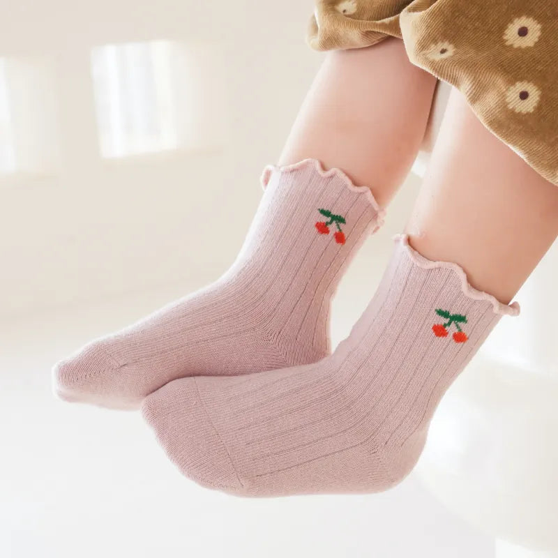 Babies Berry Cute Crew Socks-3 Pairs