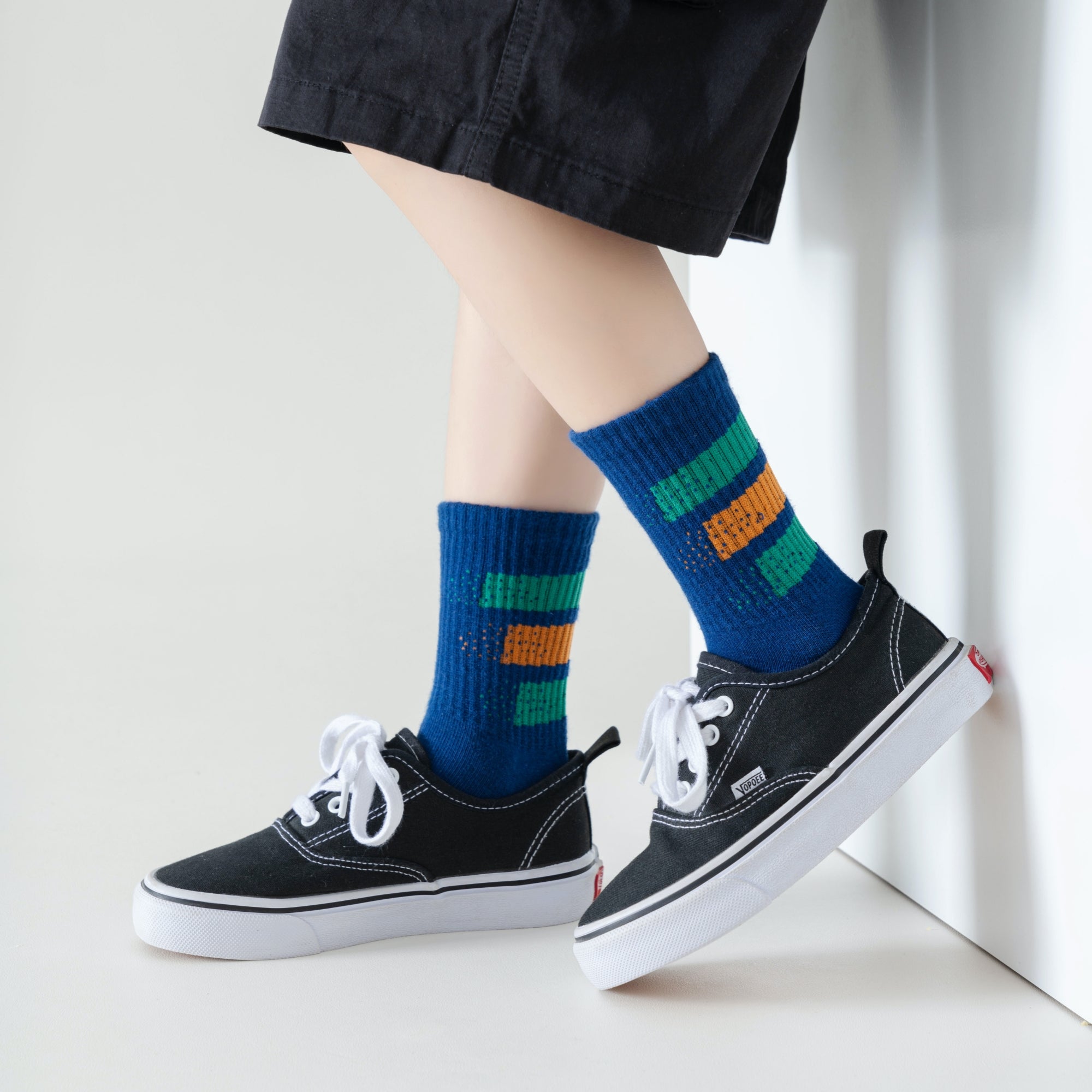 Kid's Modern Athletic Crew Socks - 5 Pairs