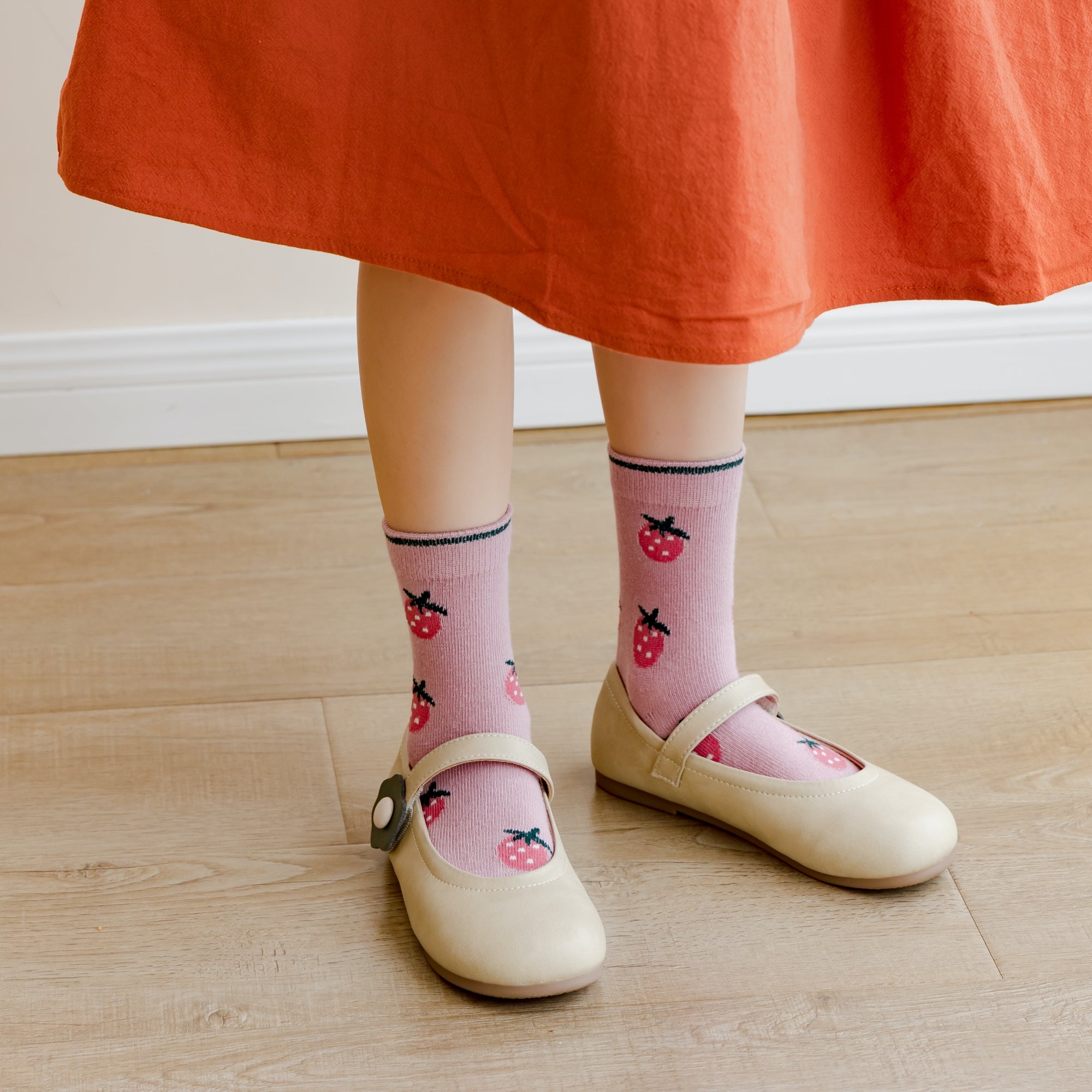 Kid's Girls' Bear & Berry Crew Socks - 5 Pairs