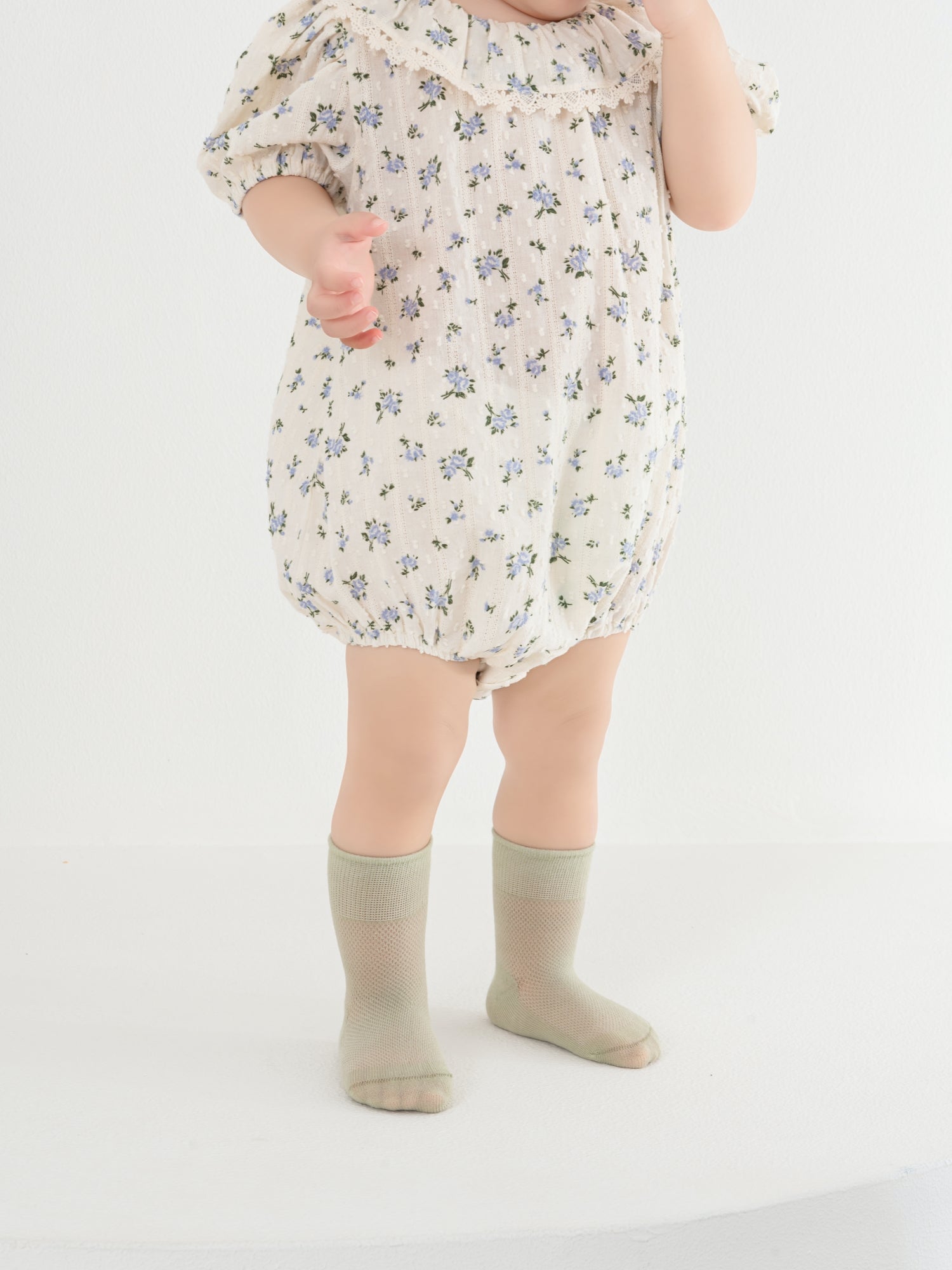 Babies' Ultra-Breathable Mesh Crew Socks-5 Pack