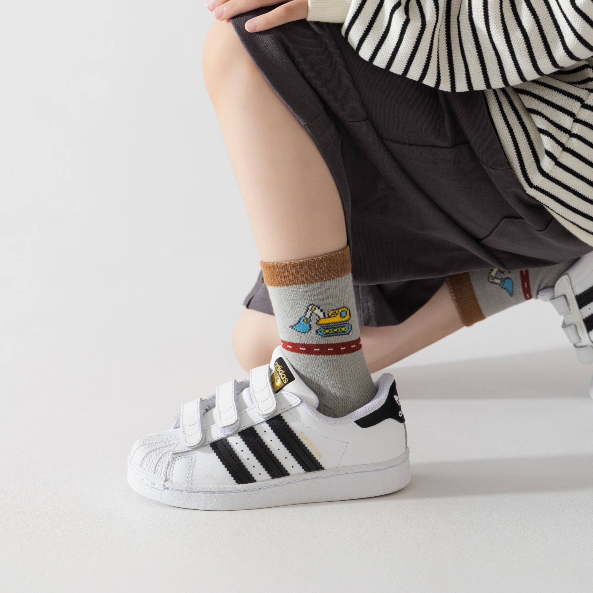 Kid's Car & Truck Crew Socks - 5 Pairs