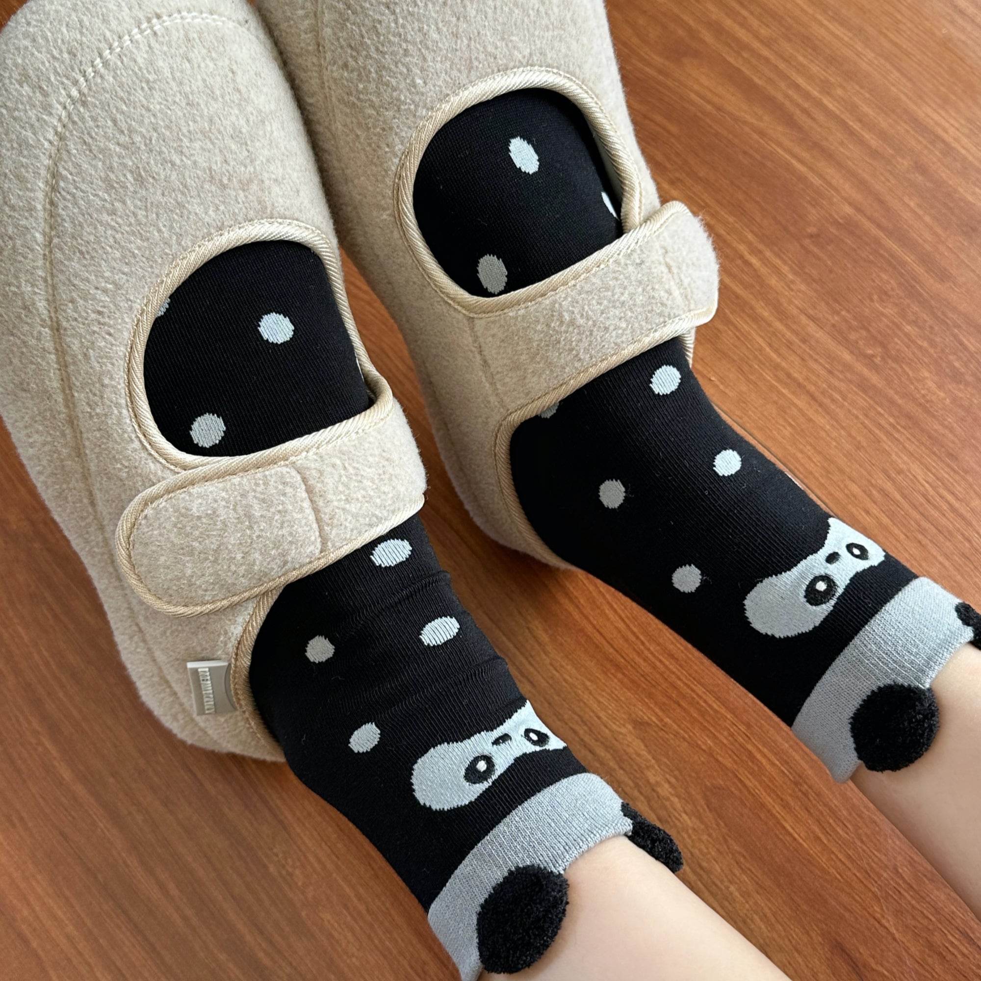 Women's Cute 3D Animal Ear Crew Socks - Single Pair
