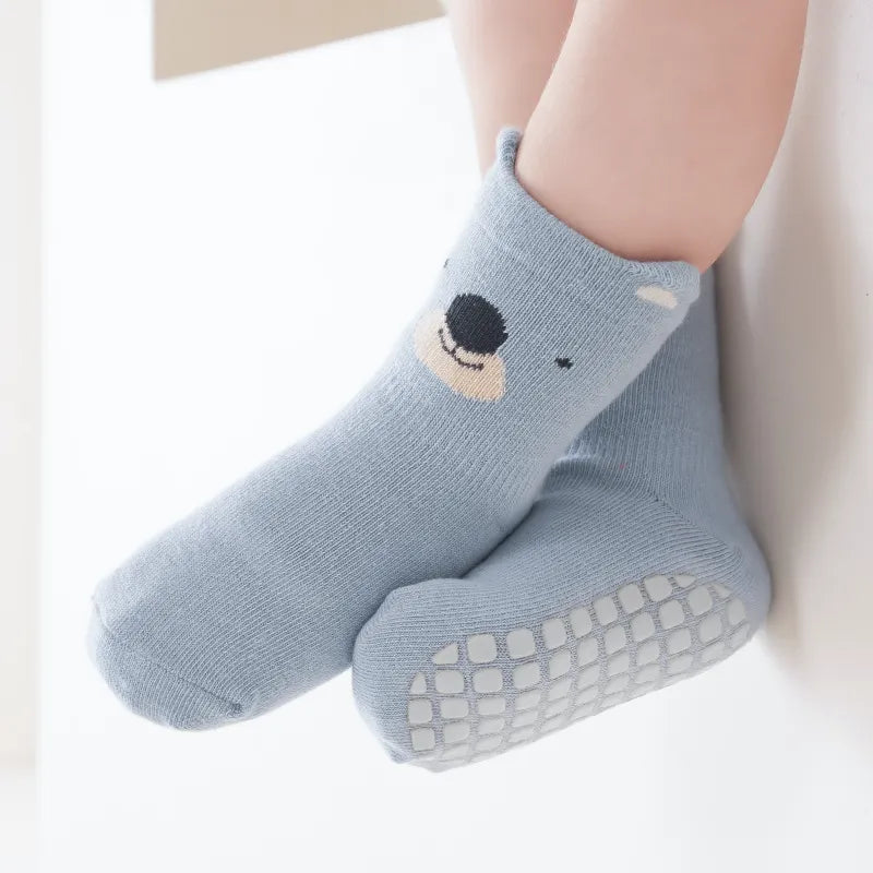 Babies Little Pumpkin Grip Socks-4 Pairs