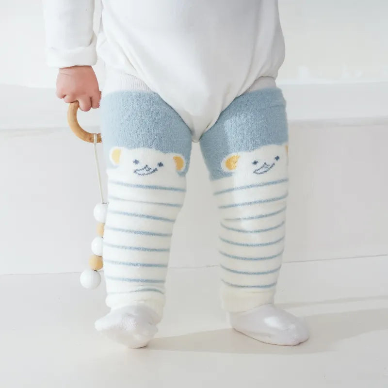 Babies Cozy Crawler Leg Warmers-3 Pairs