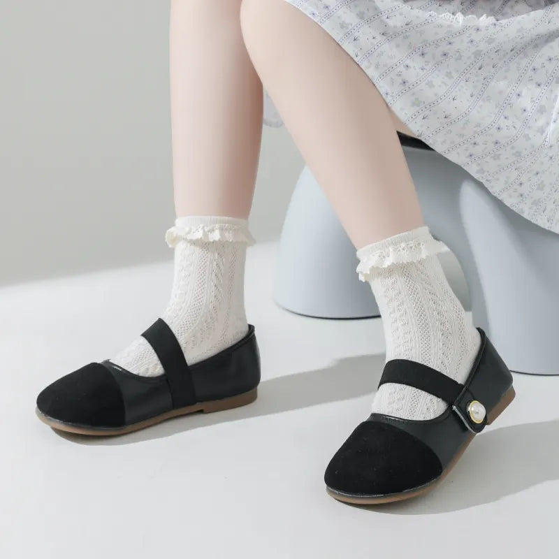 Babies The Cable-Knit Lace Socks-4 Pairs