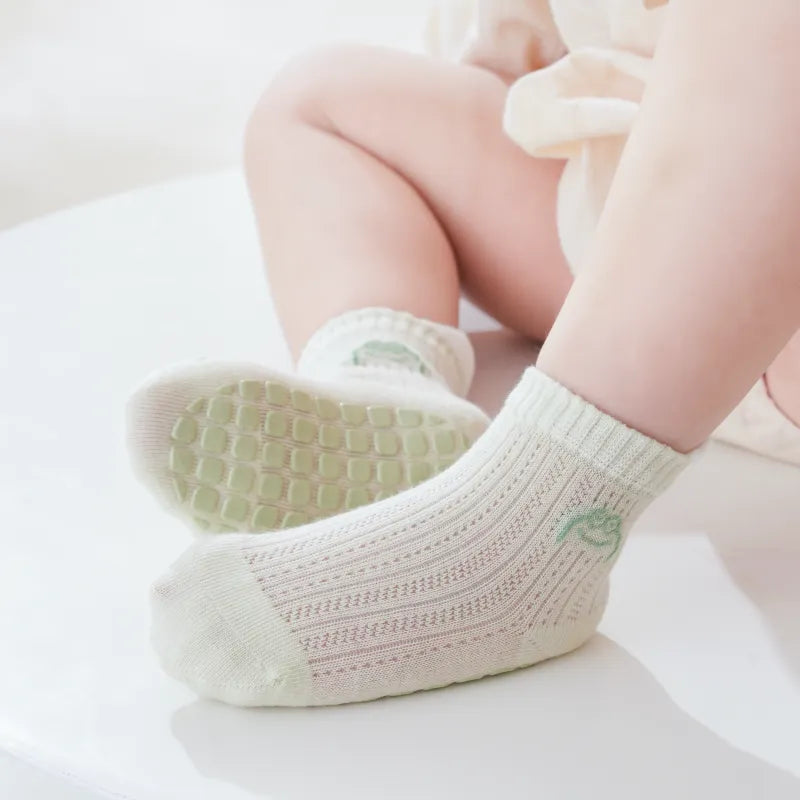 Babies Steady Grid Grip Socks-4 Pairs