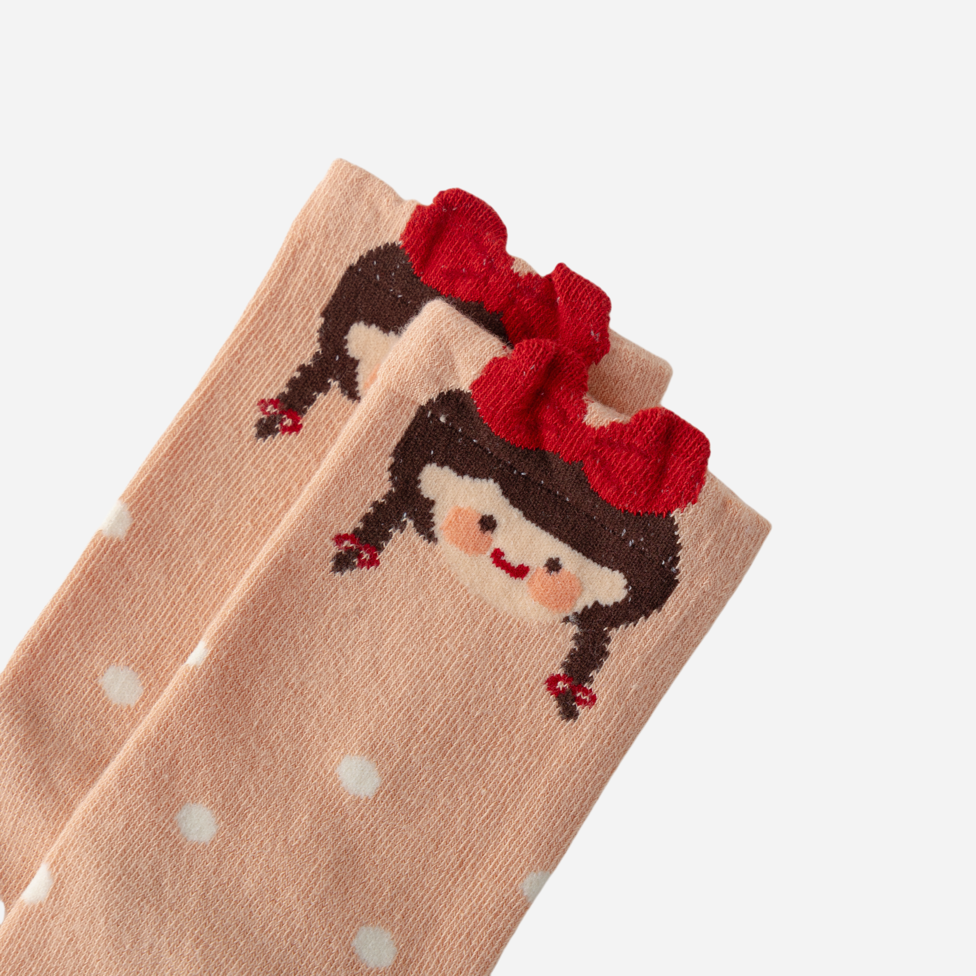 Kid's Girls' Autumn Character Crew Socks - 5 Pairs