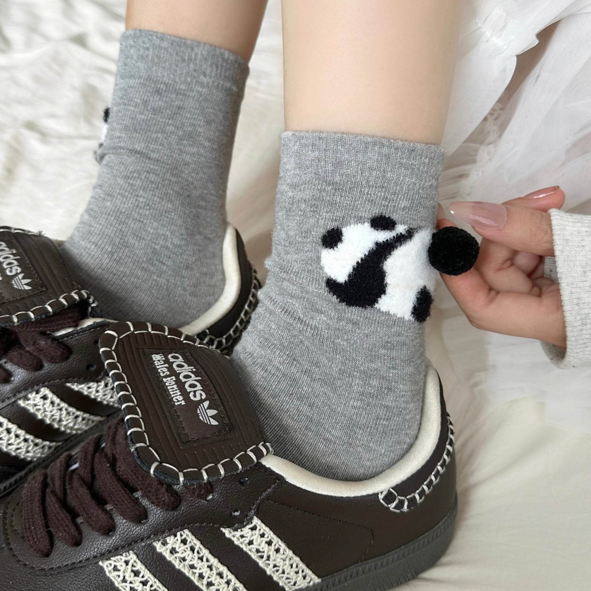 Women's Cute 3D Pom Pom Pet Socks - Single Pair