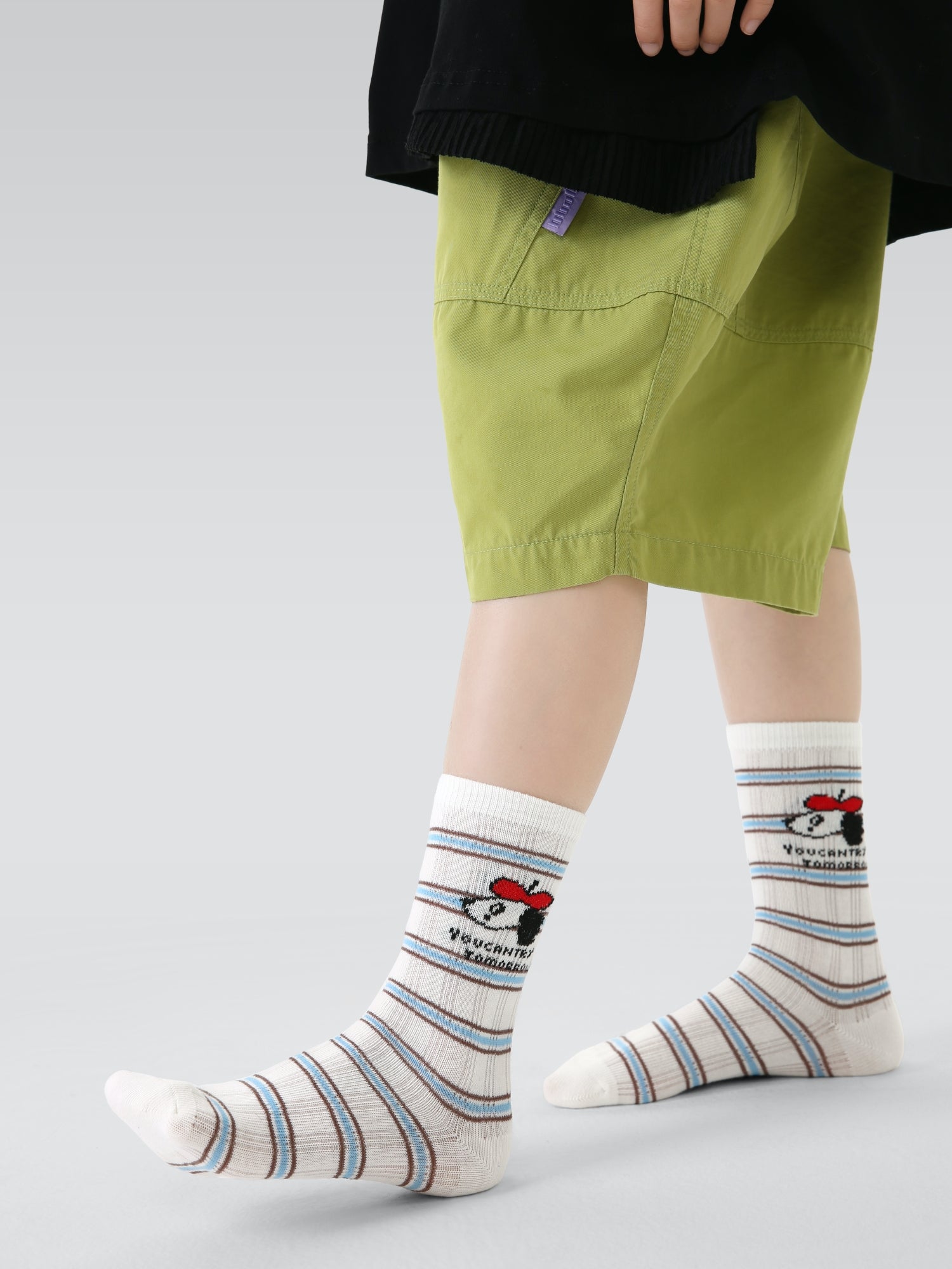Kids' Red Cap Crew-4 Pack