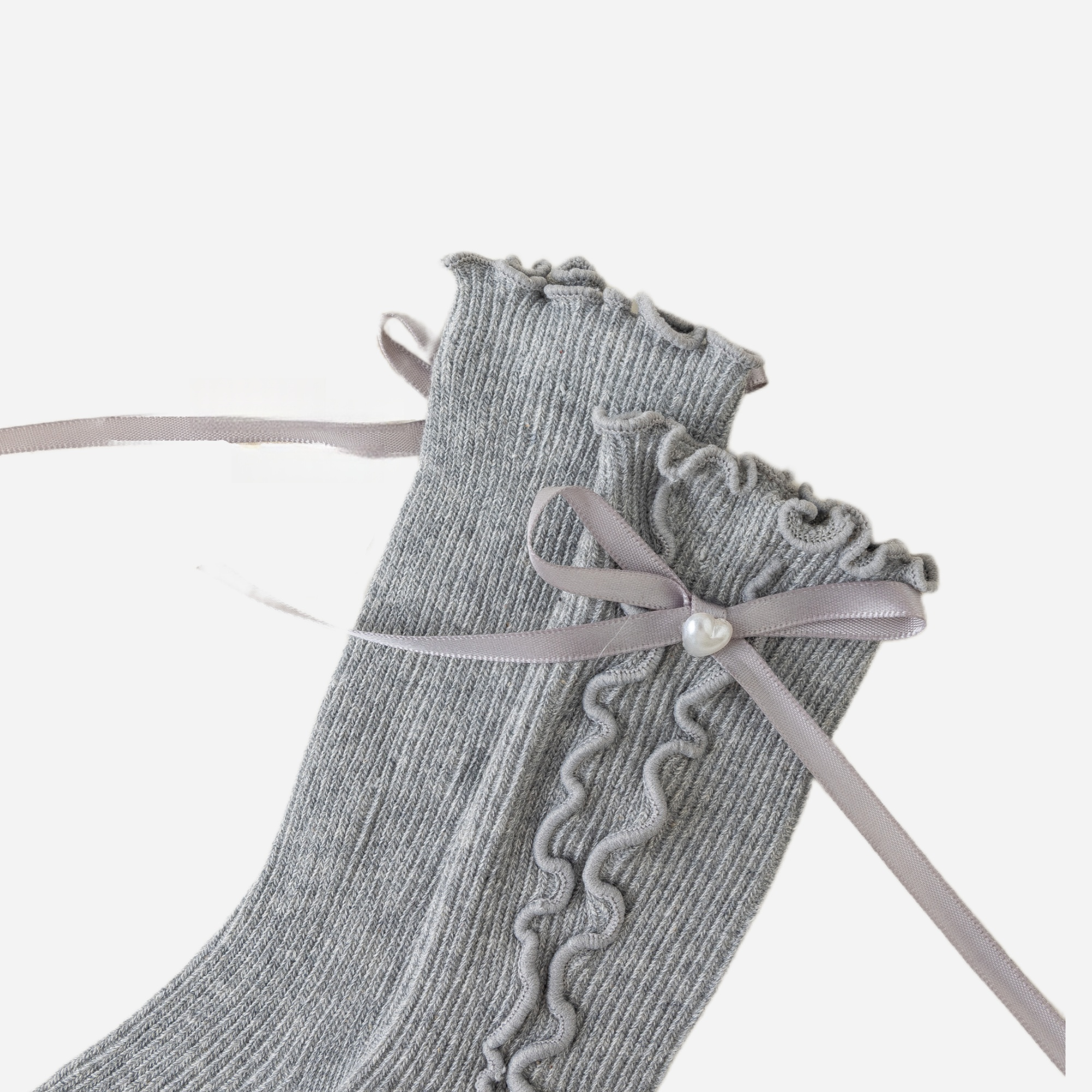 Kid's Ruffle Cuff Knit Socks - 3 Pairs