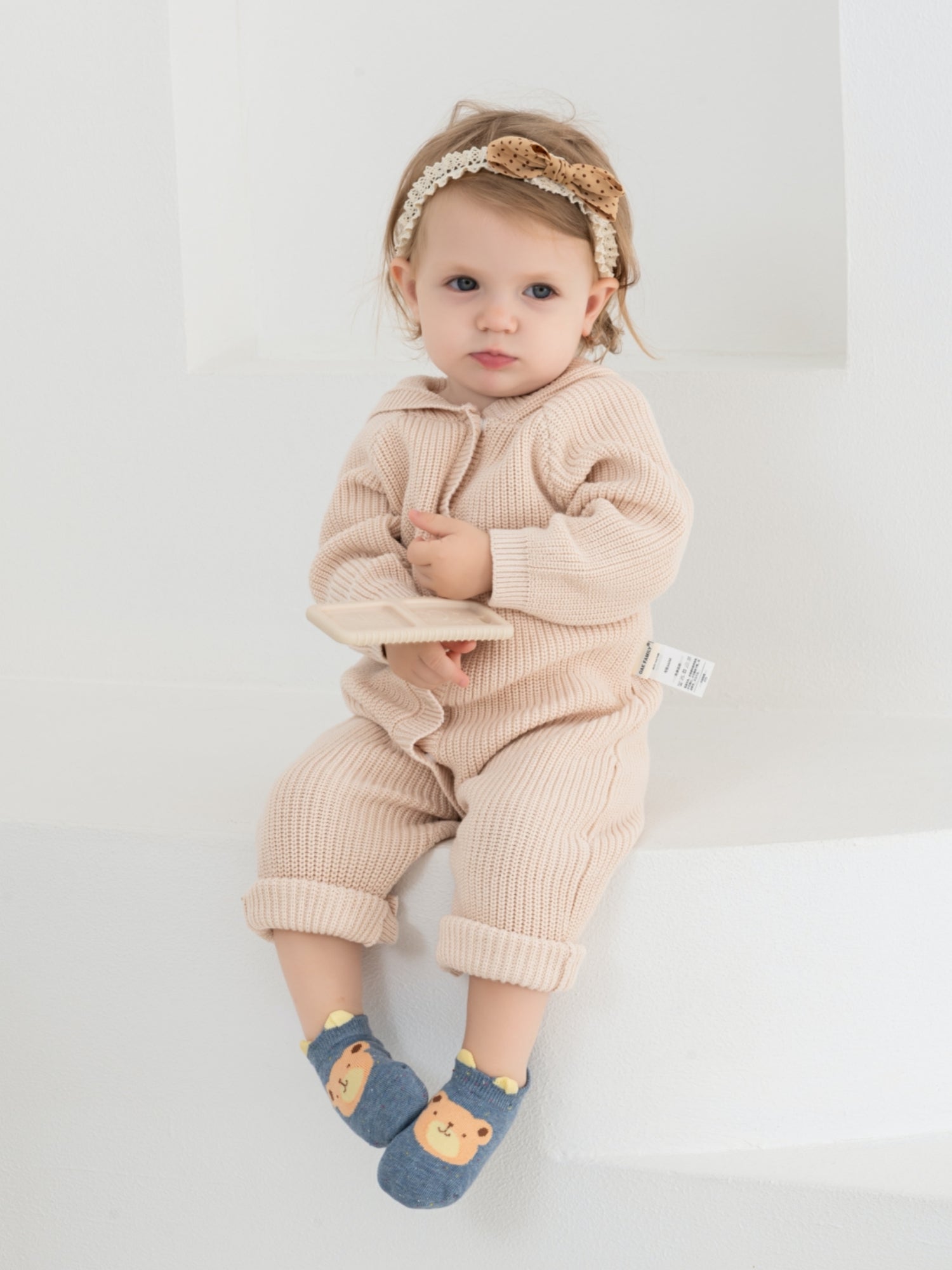 Babies' No-Show Grip Socks-1 Pack