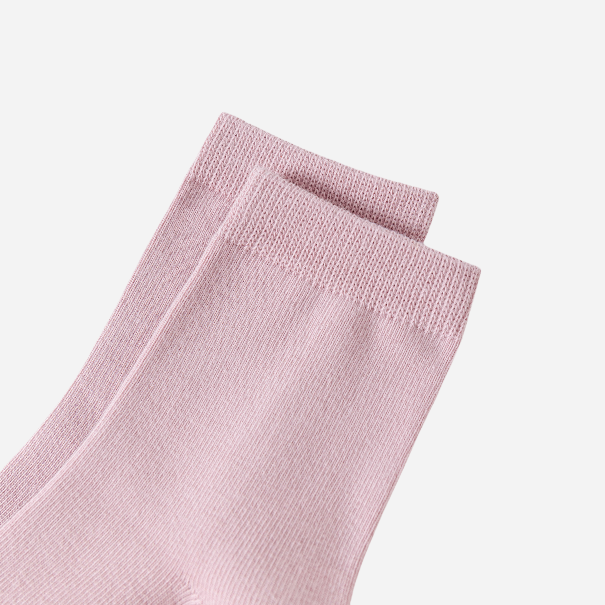 Kid's Organic Cotton Solid Crew Socks Pastel - 4 Pairs