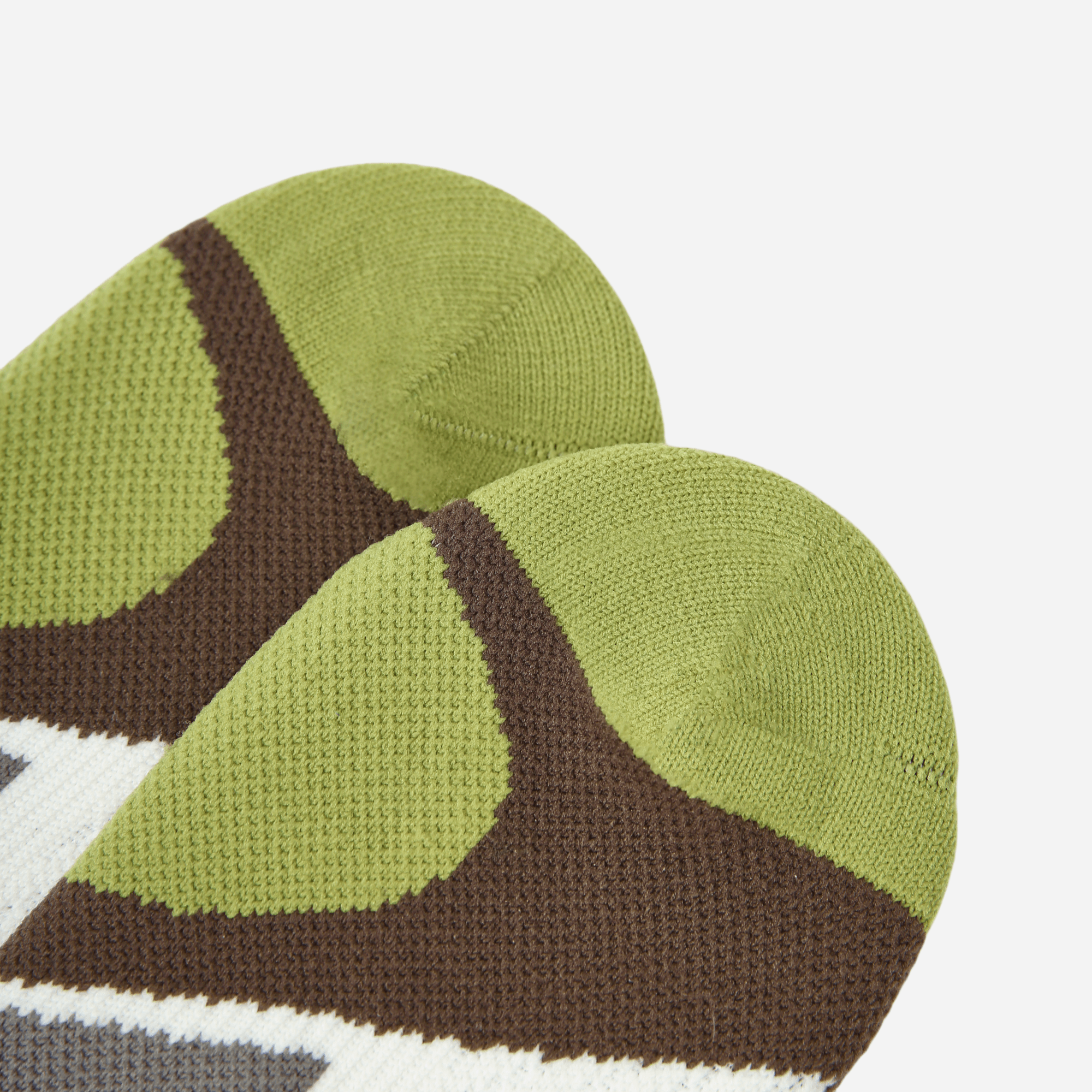 Women's Performance Knee-High Hiking Socks - White & Olive