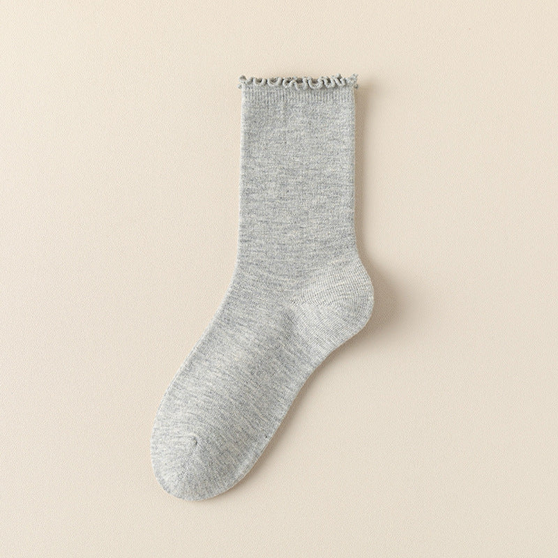 Soft Wool Ruffle Crew