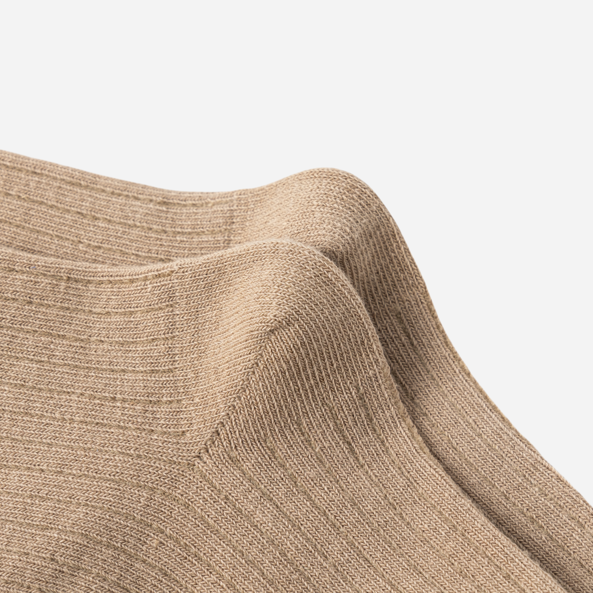 Kid's Neutral Ribbed Crew Socks 5 - Pairs