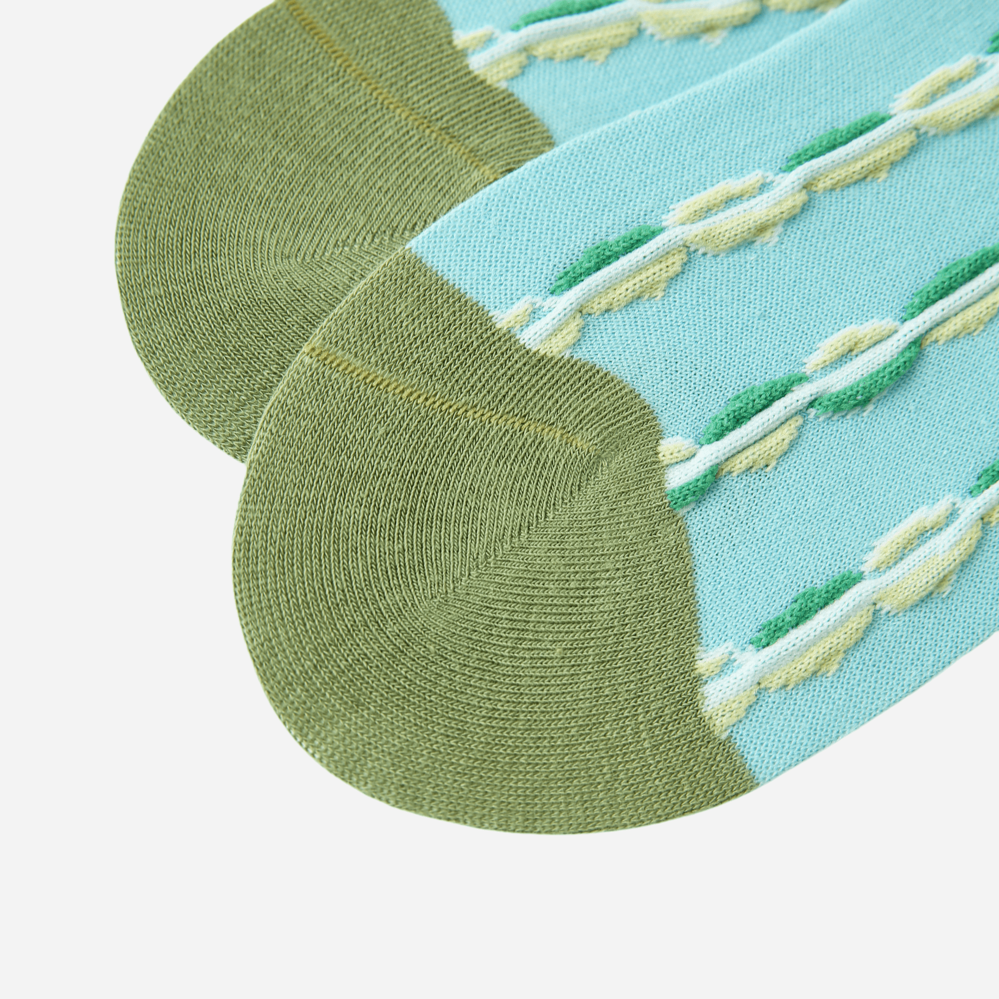 Women's Colorful Patterned No-Show Socks - 3 Pairs