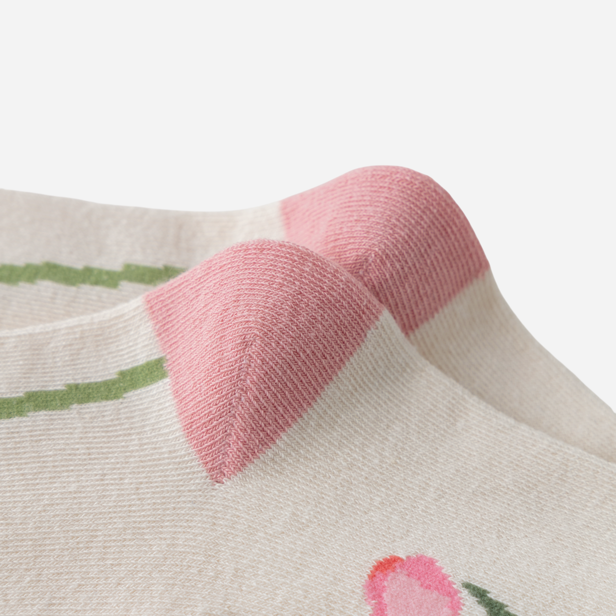 Kid's Girls' Sweet Tulip Floral Knee High Socks - 3 Pairs