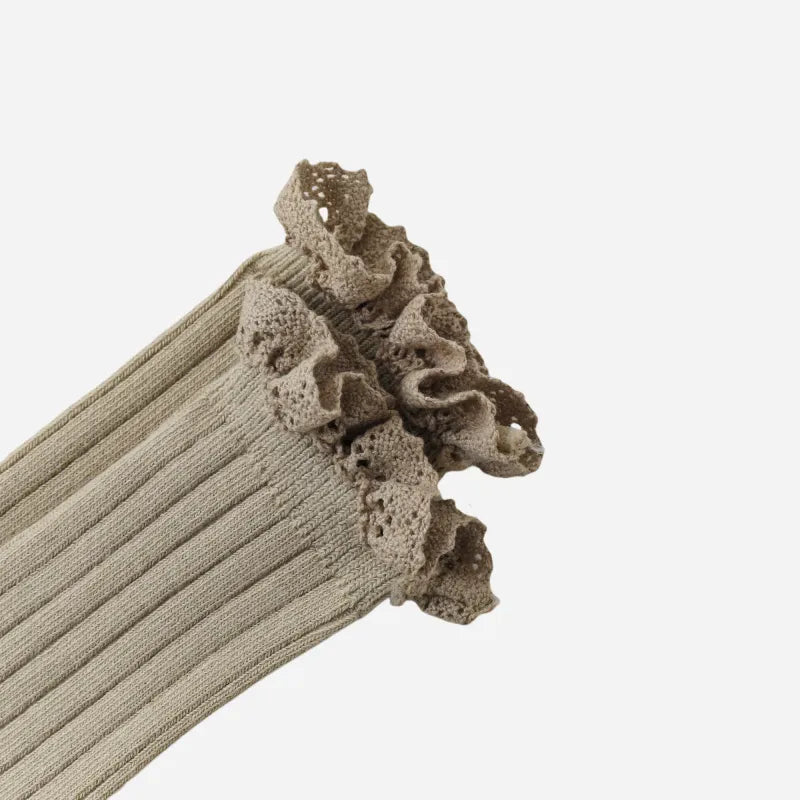 Babies The Lace Trim Knee-Highs-3 Pairs