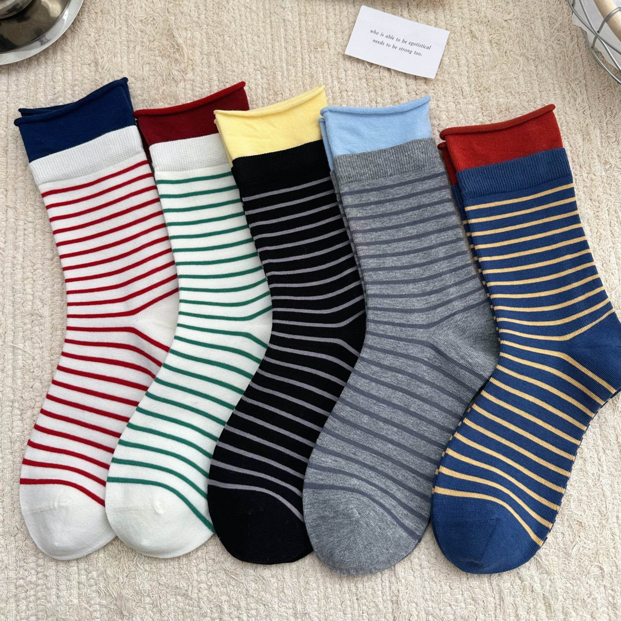 Women's Varsity Stripe Athleisure Socks - Single Pair
