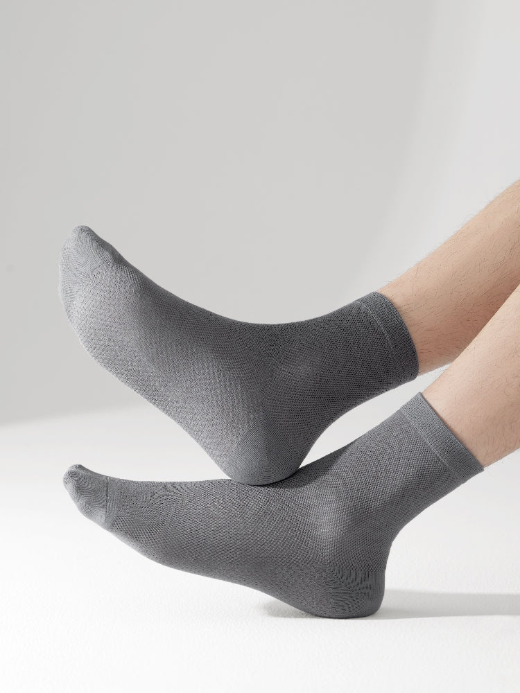 Men's Cotton Mesh Crew Socks-1 Pack