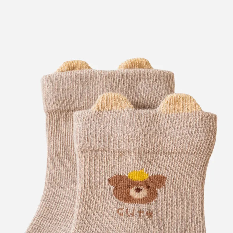 Babies Lucky Pals Grip Socks-3 Pairs