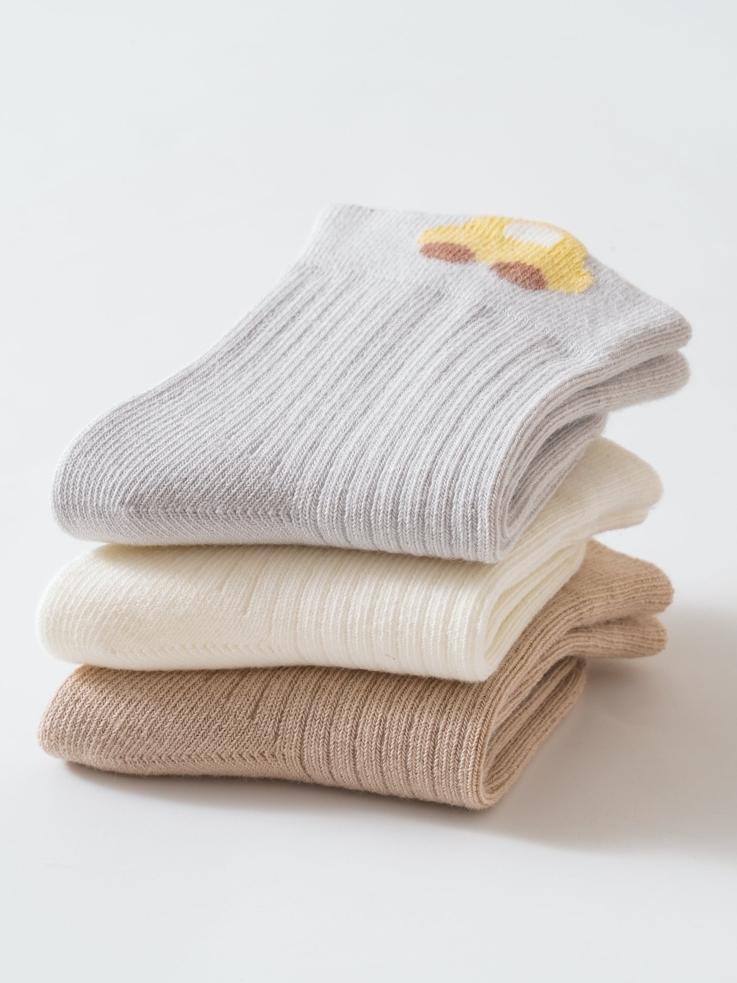 Babies' Ribbed Crew Socks-3 Pack