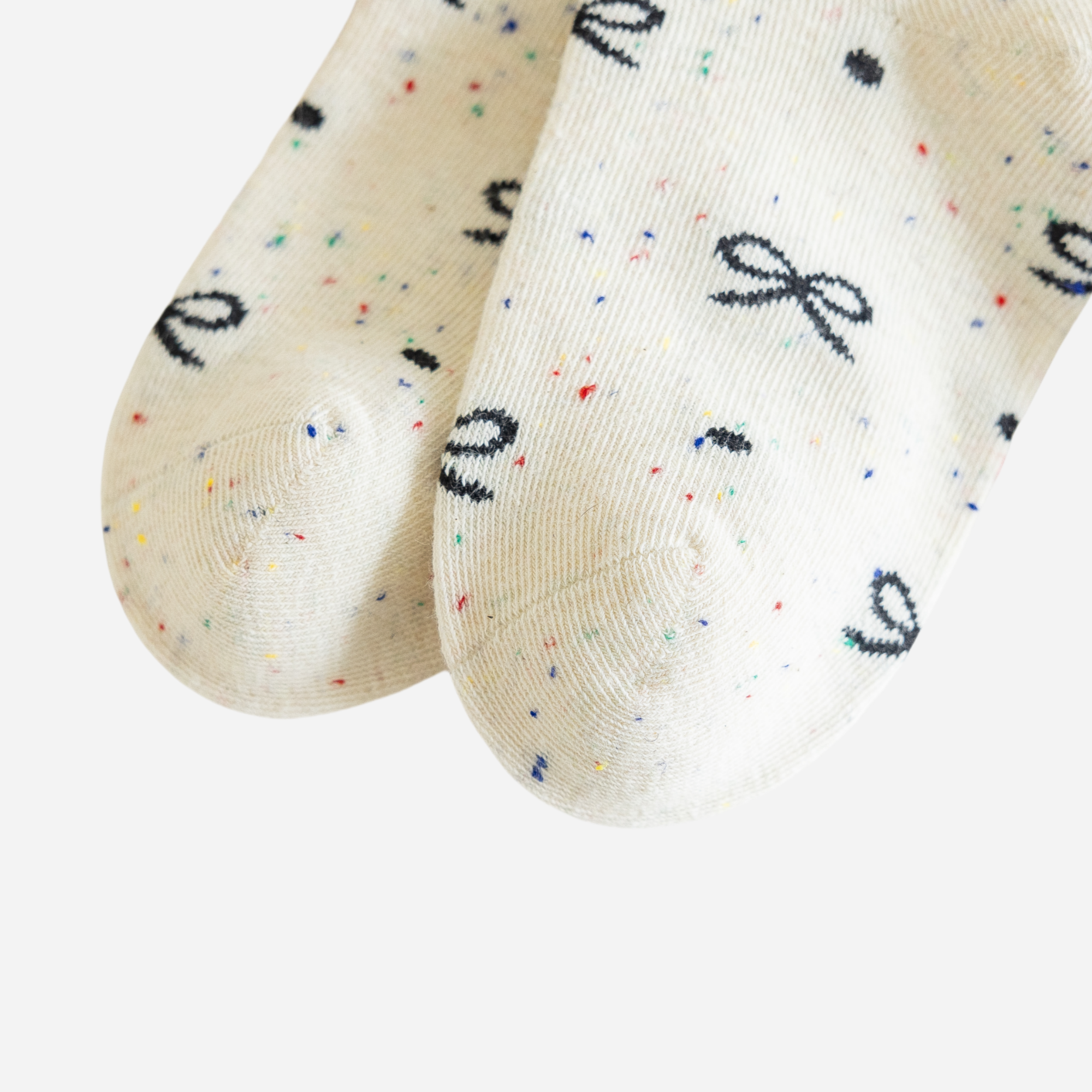 Kid's Confetti Bow Crew Socks - 5 Pairs