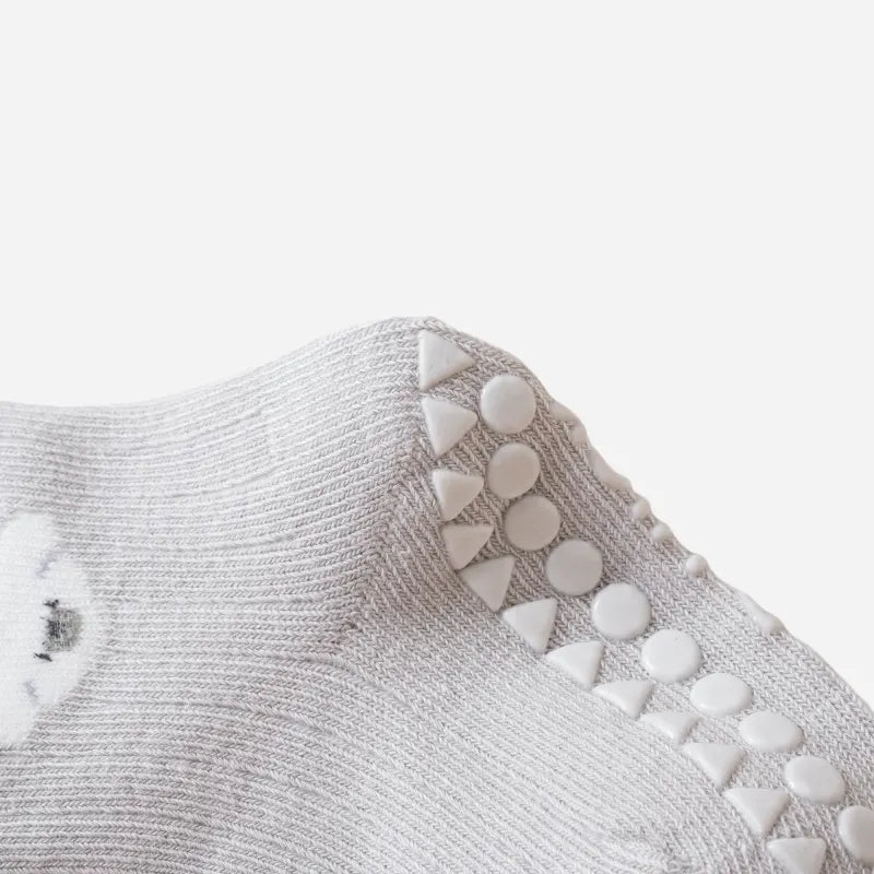 Babies Peekaboo Bear Grip Socks-3 Pairs