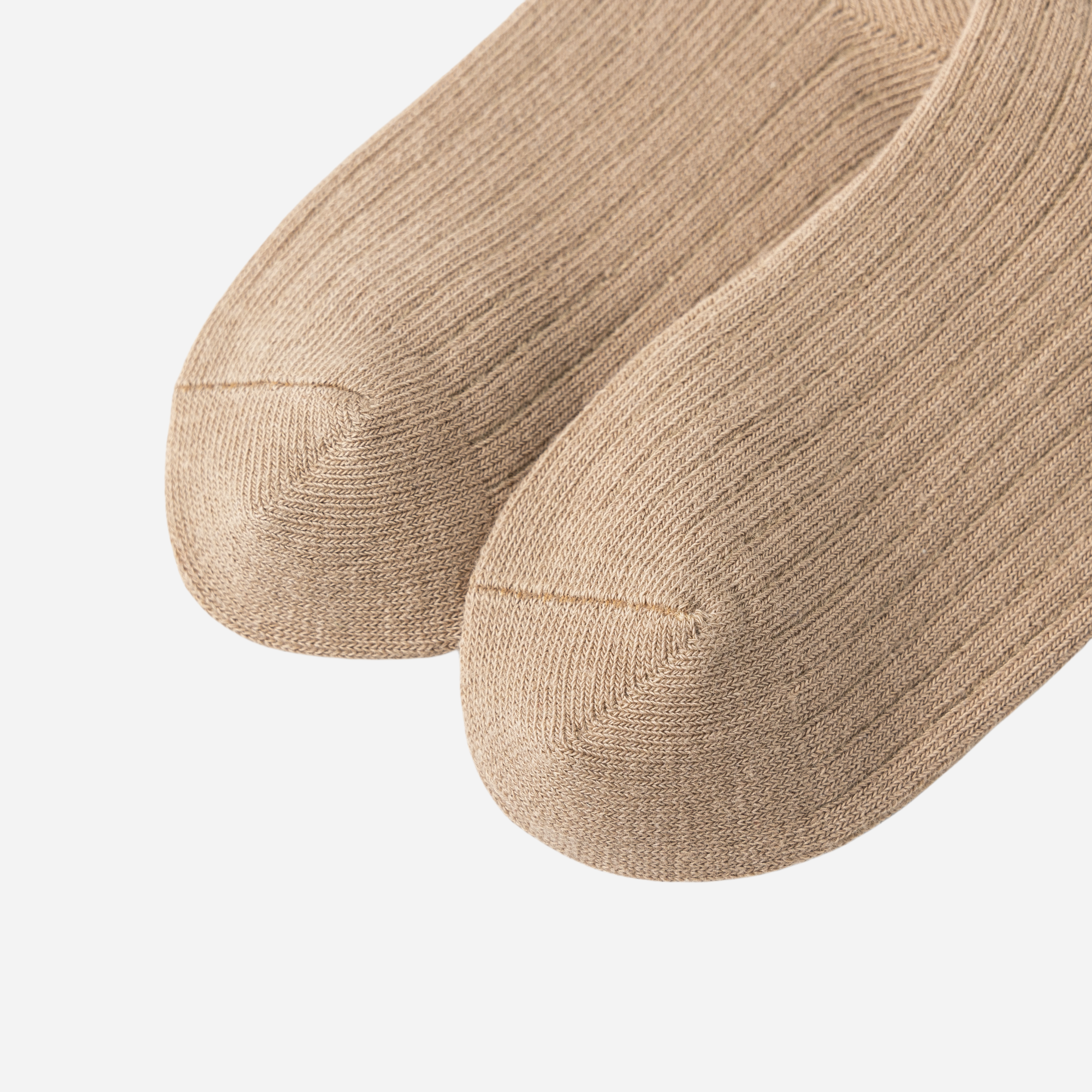 Kid's Neutral Ribbed Crew Socks 5 - Pairs