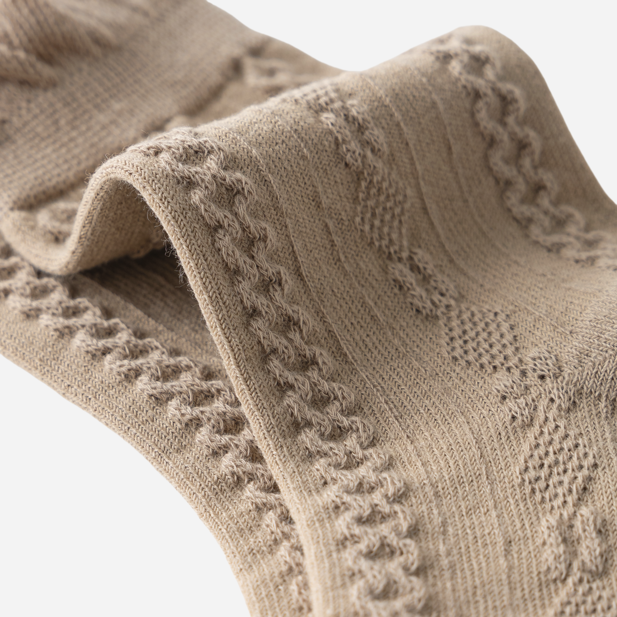 Kid's Ruffle Cable Knit Crew Socks 5 - Pairs